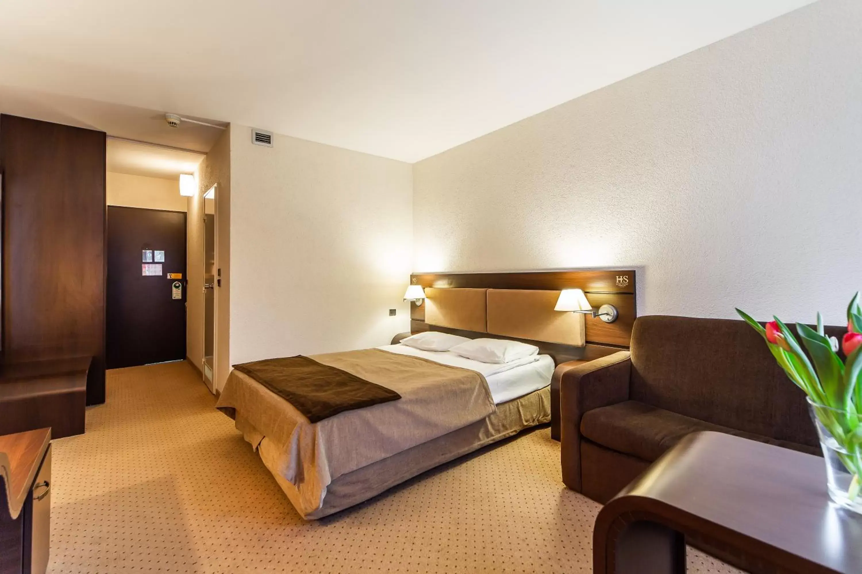 Bedroom, Bed in Hotel Solny