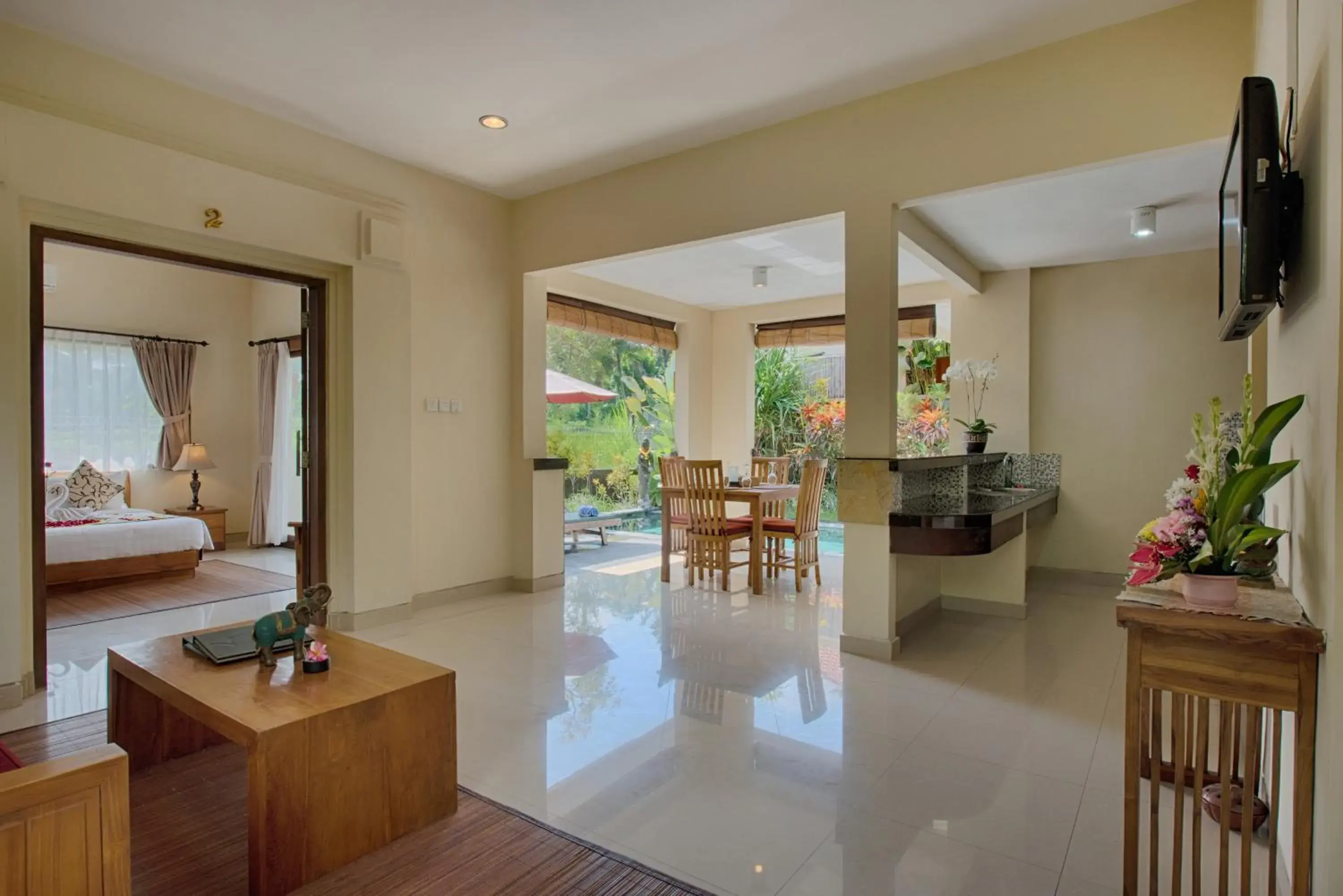 Living room in Kadiga Villas Ubud