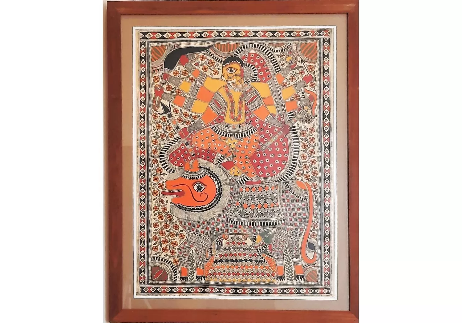 Decorative detail in Saratha Vilas Chettinad