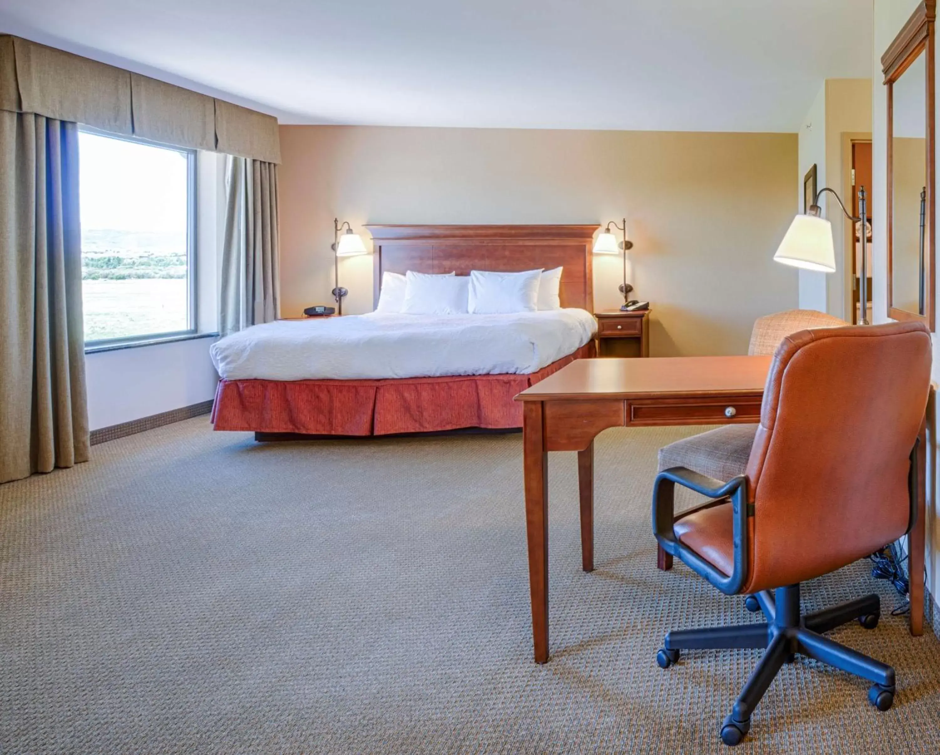 Bed in Hampton Inn & Suites Pinedale