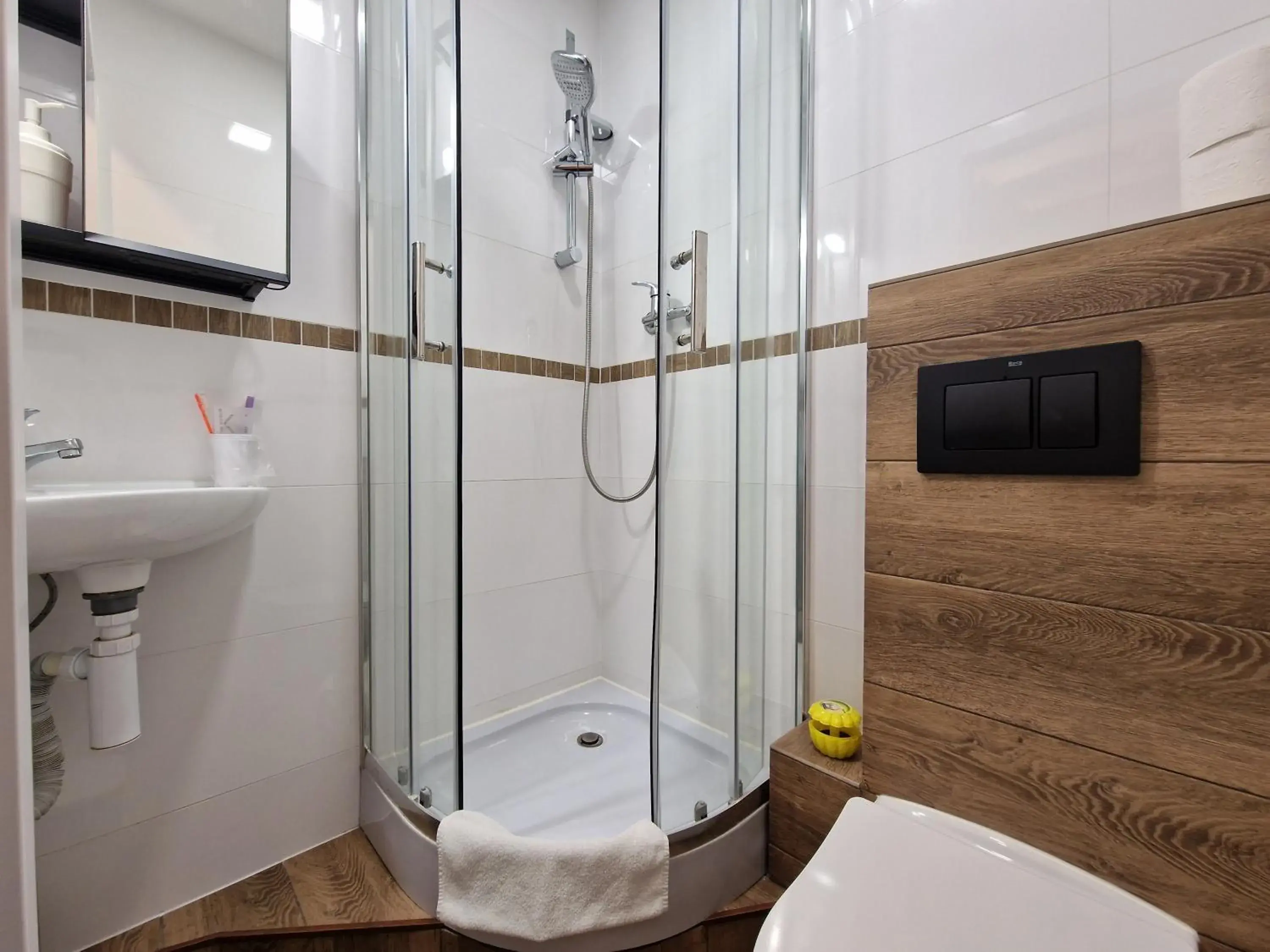 Shower, Bathroom in Hostel Helvetia