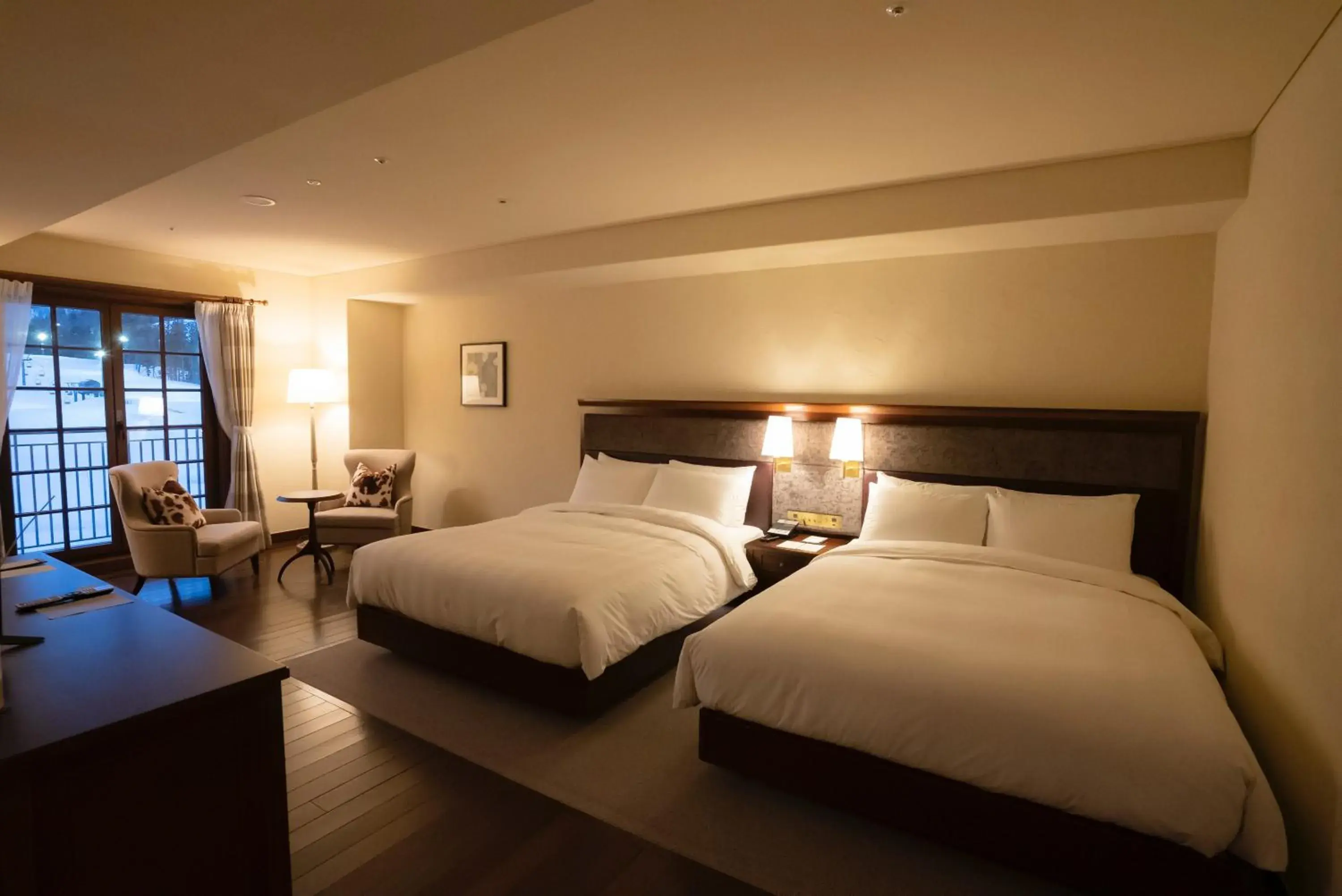 Bed in Lotte Arai Resort