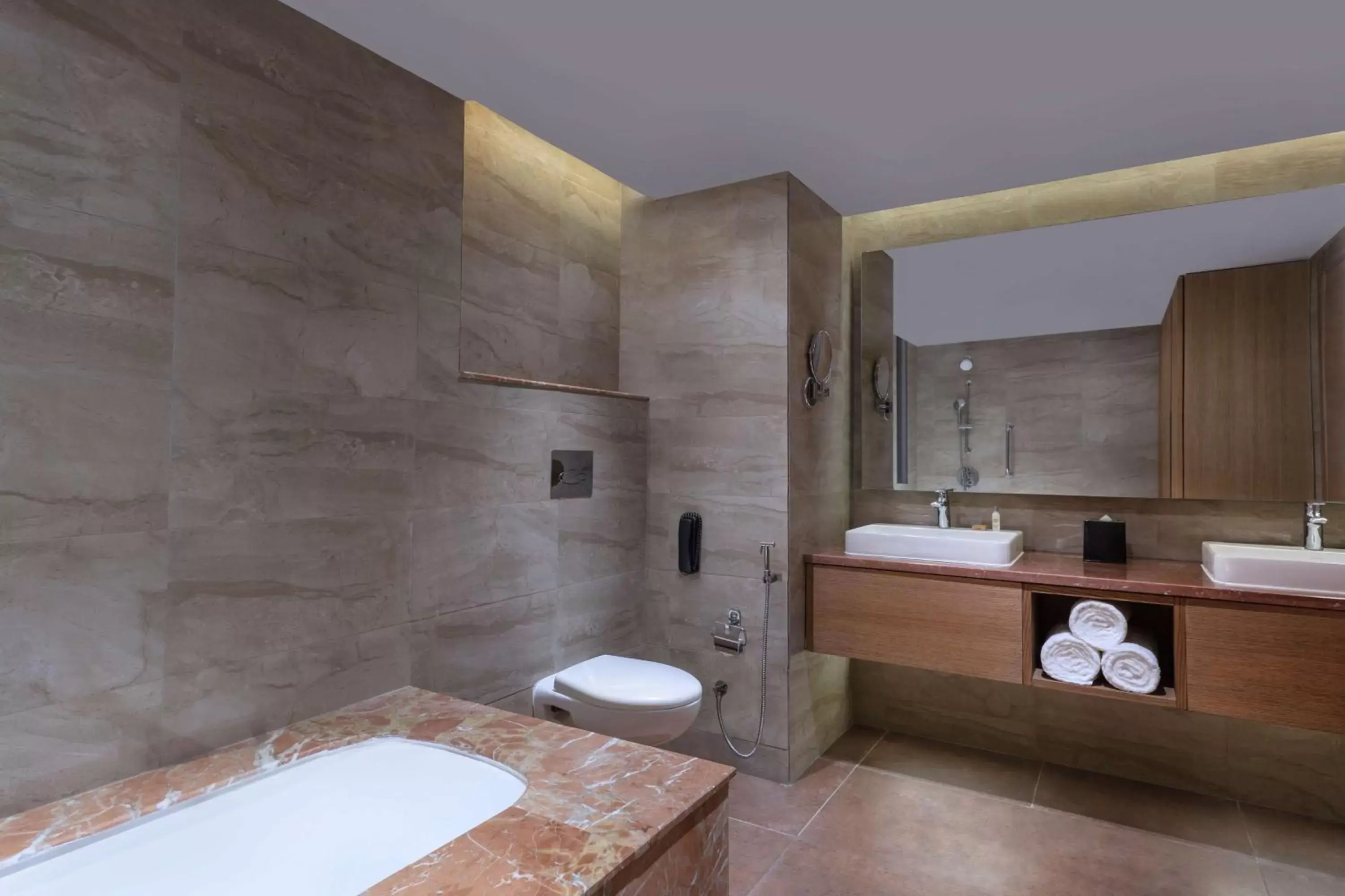 Bathroom in Doubletree By Hilton Jaipur Amer