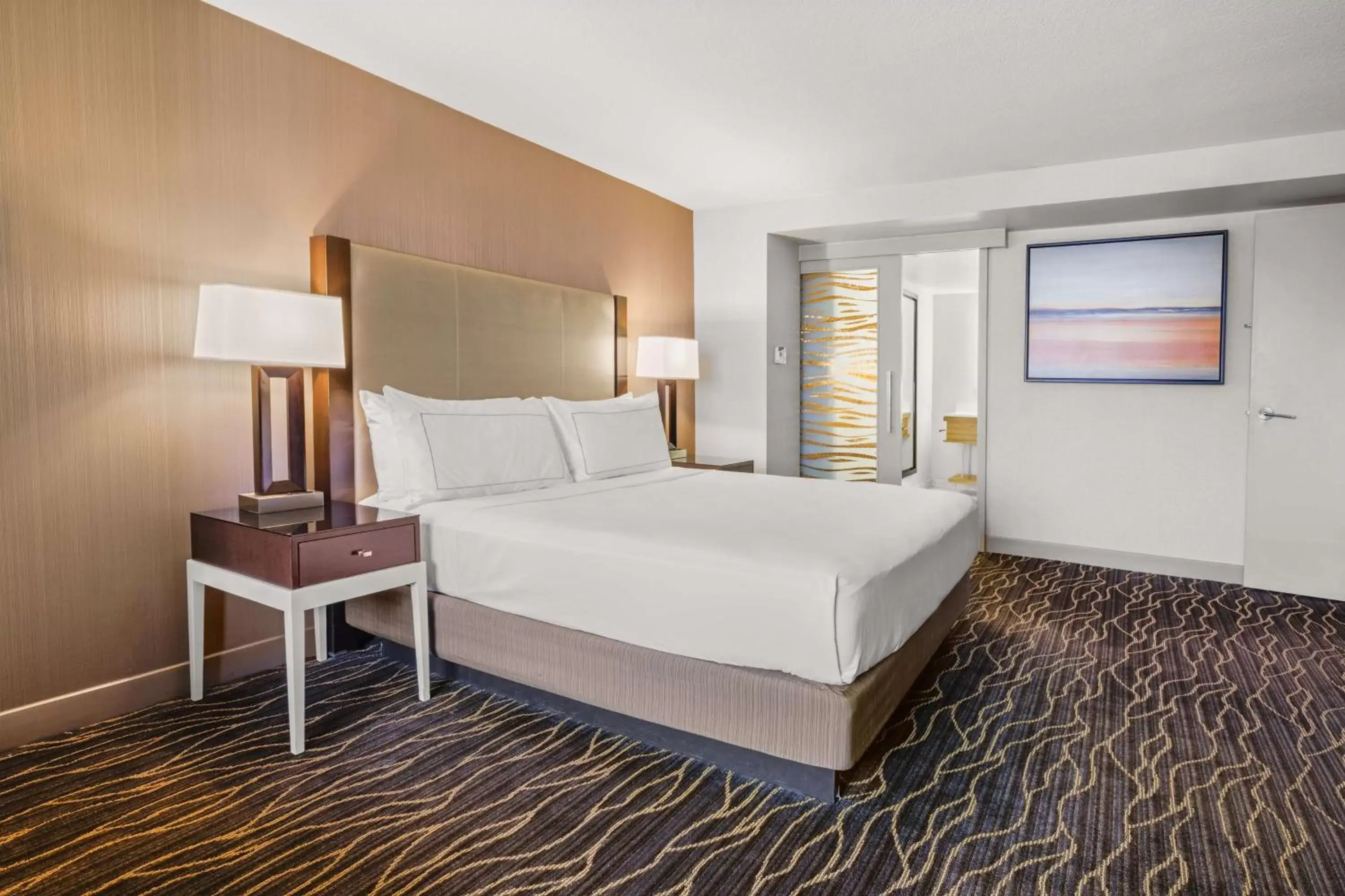 Bed in Hilton Salt Lake City Center