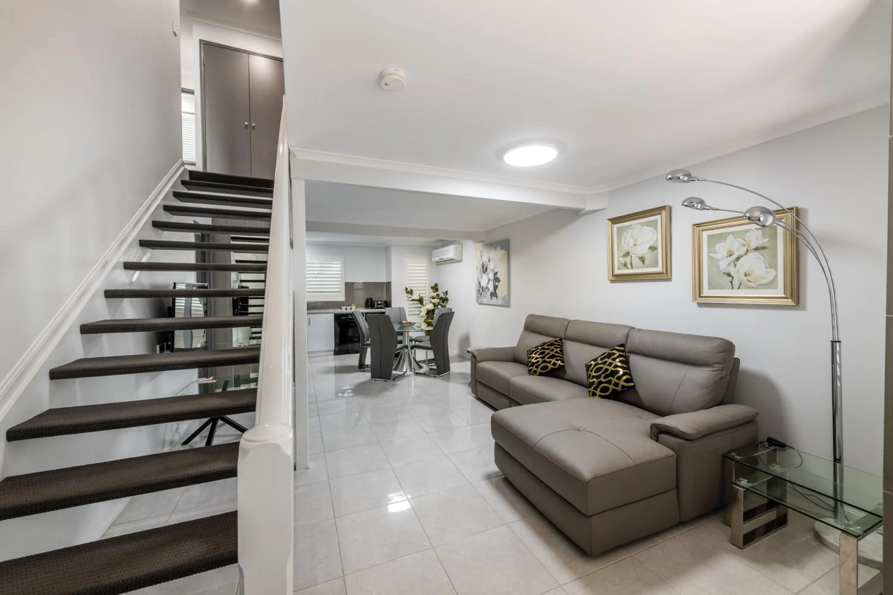 Living room in Athena Motel Apartments