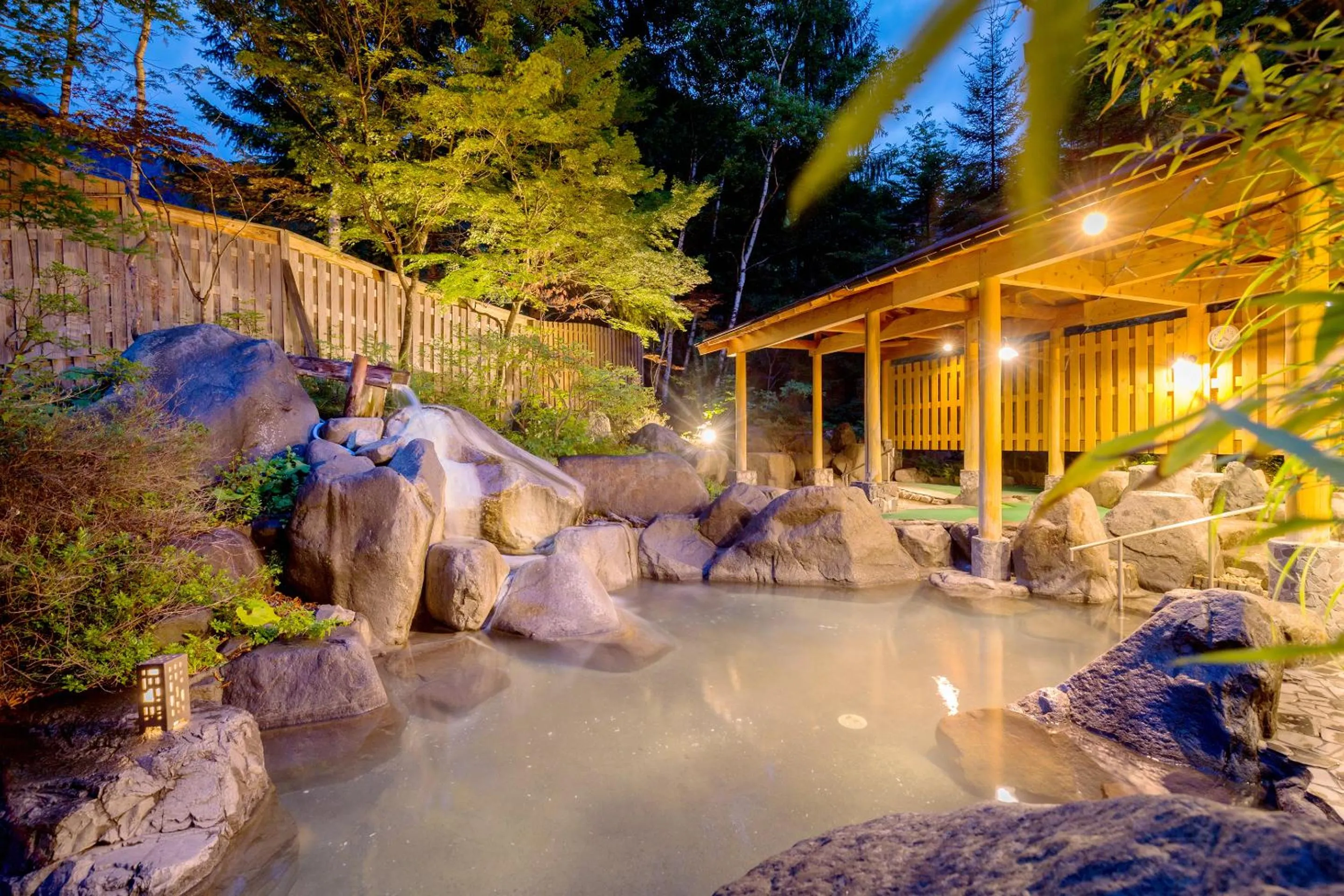 Open Air Bath in Hotel Hotaka