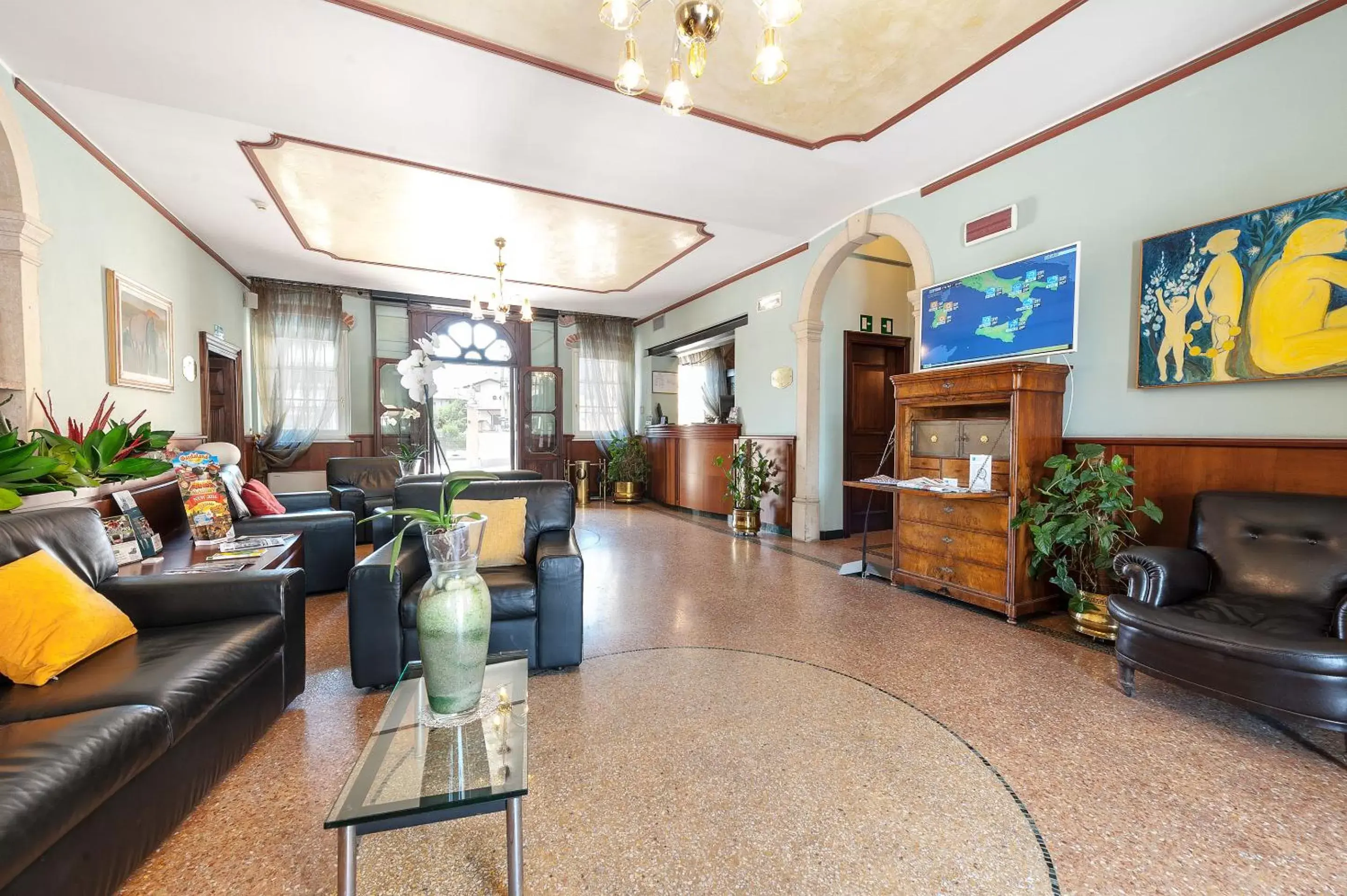 Lobby or reception, Lounge/Bar in Hotel Villa Malaspina
