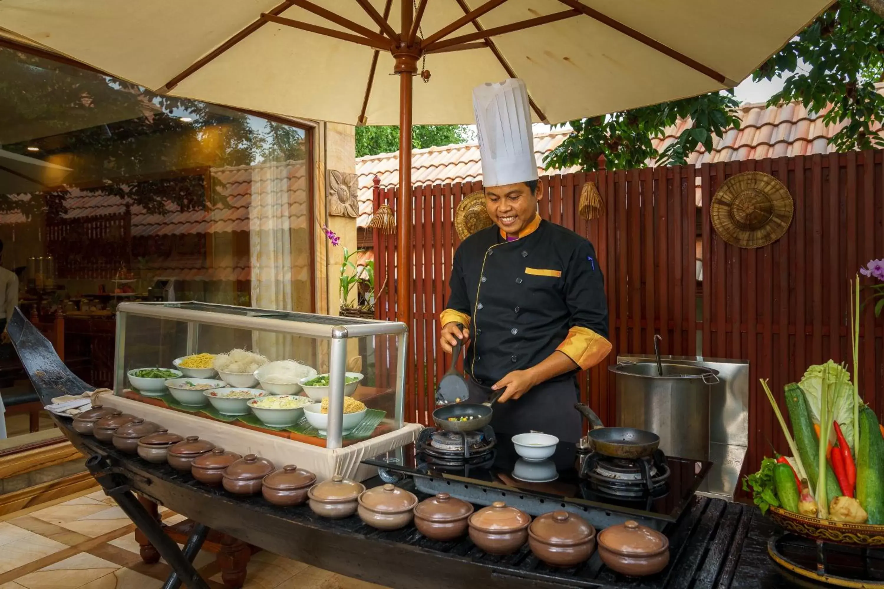 Buffet breakfast in Model Residence & Spa