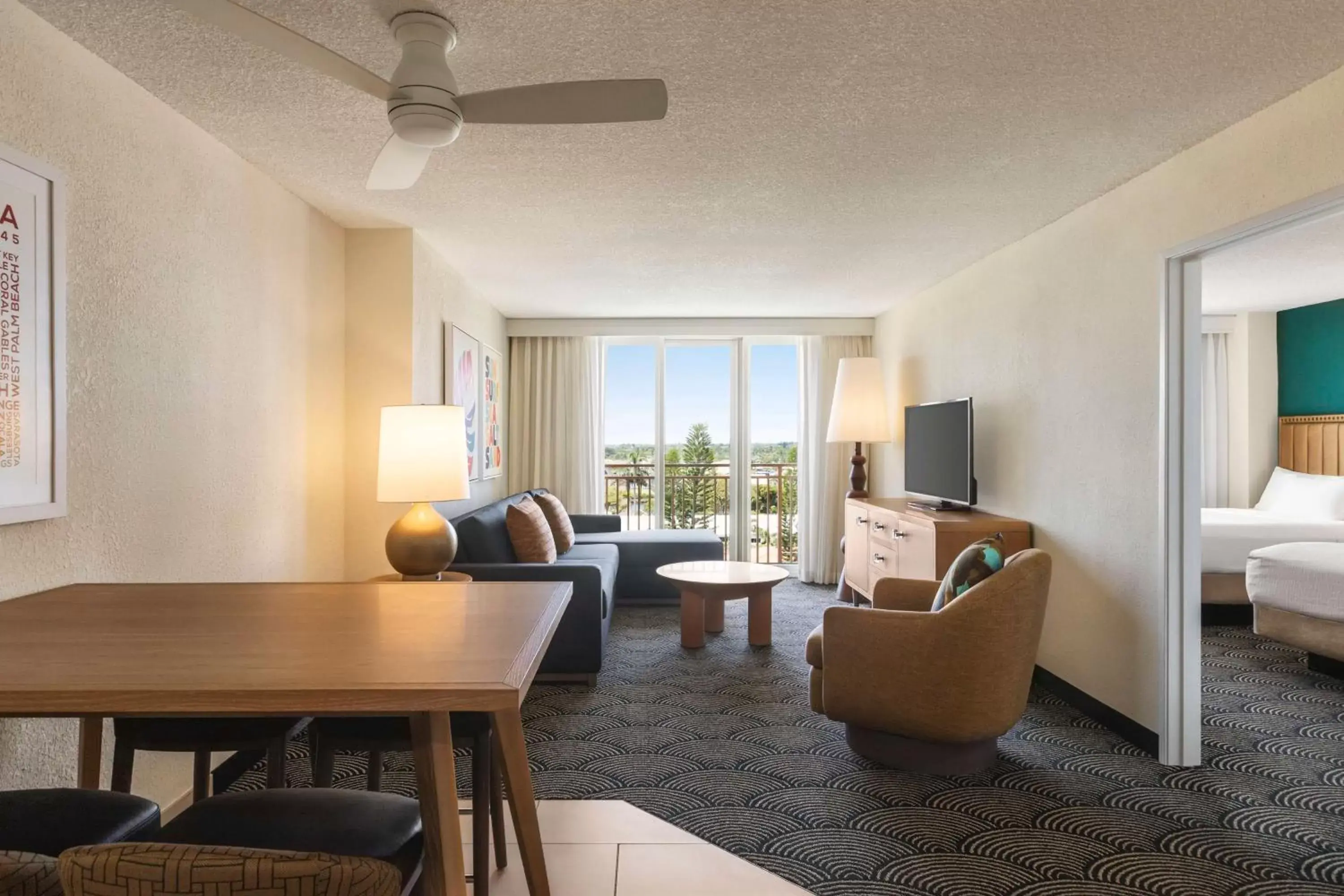 Living room, Seating Area in Embassy Suites by Hilton Deerfield Beach Resort & Spa
