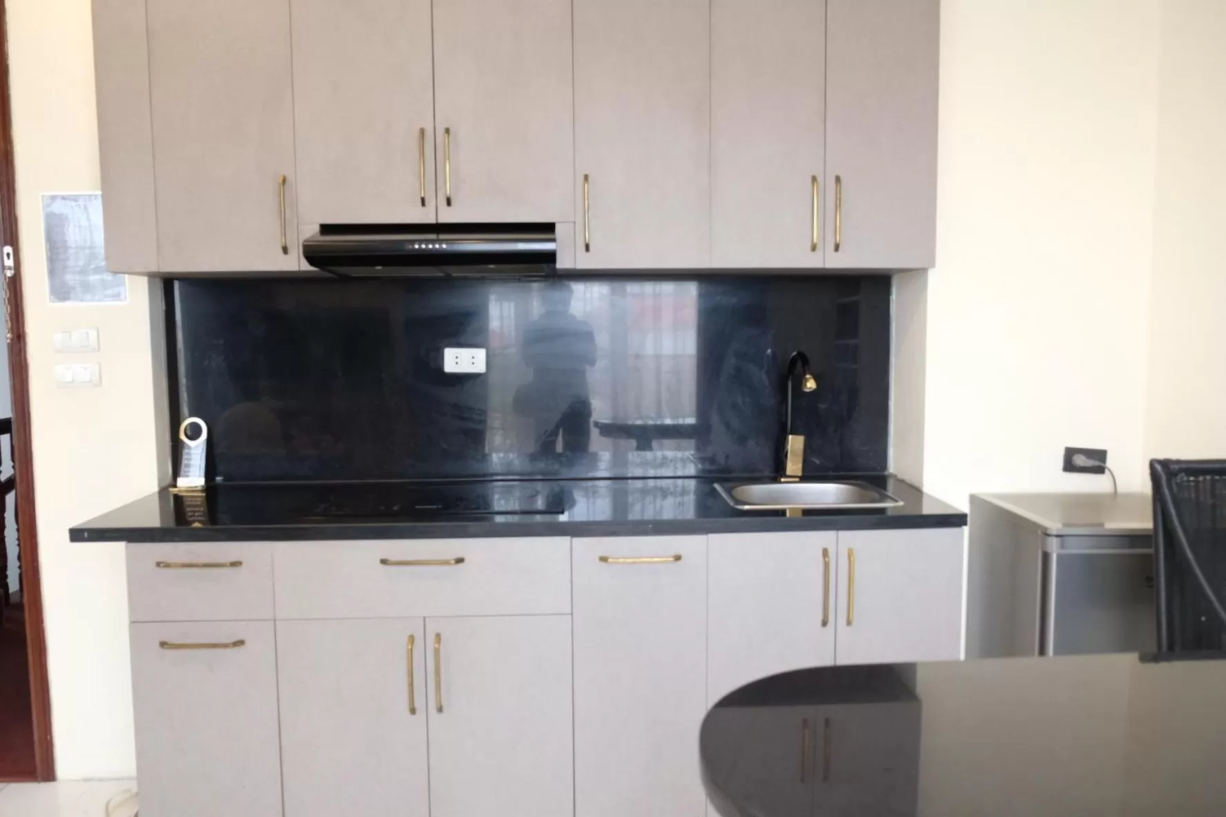 Kitchen or kitchenette in Aisha HOTELS and APARTMENTS