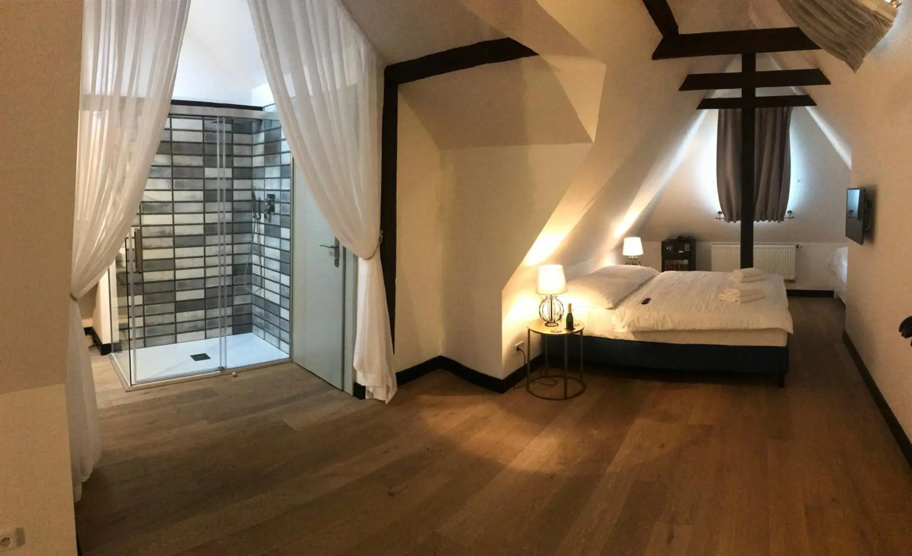 Living room, Bed in Antik Hotel Prague