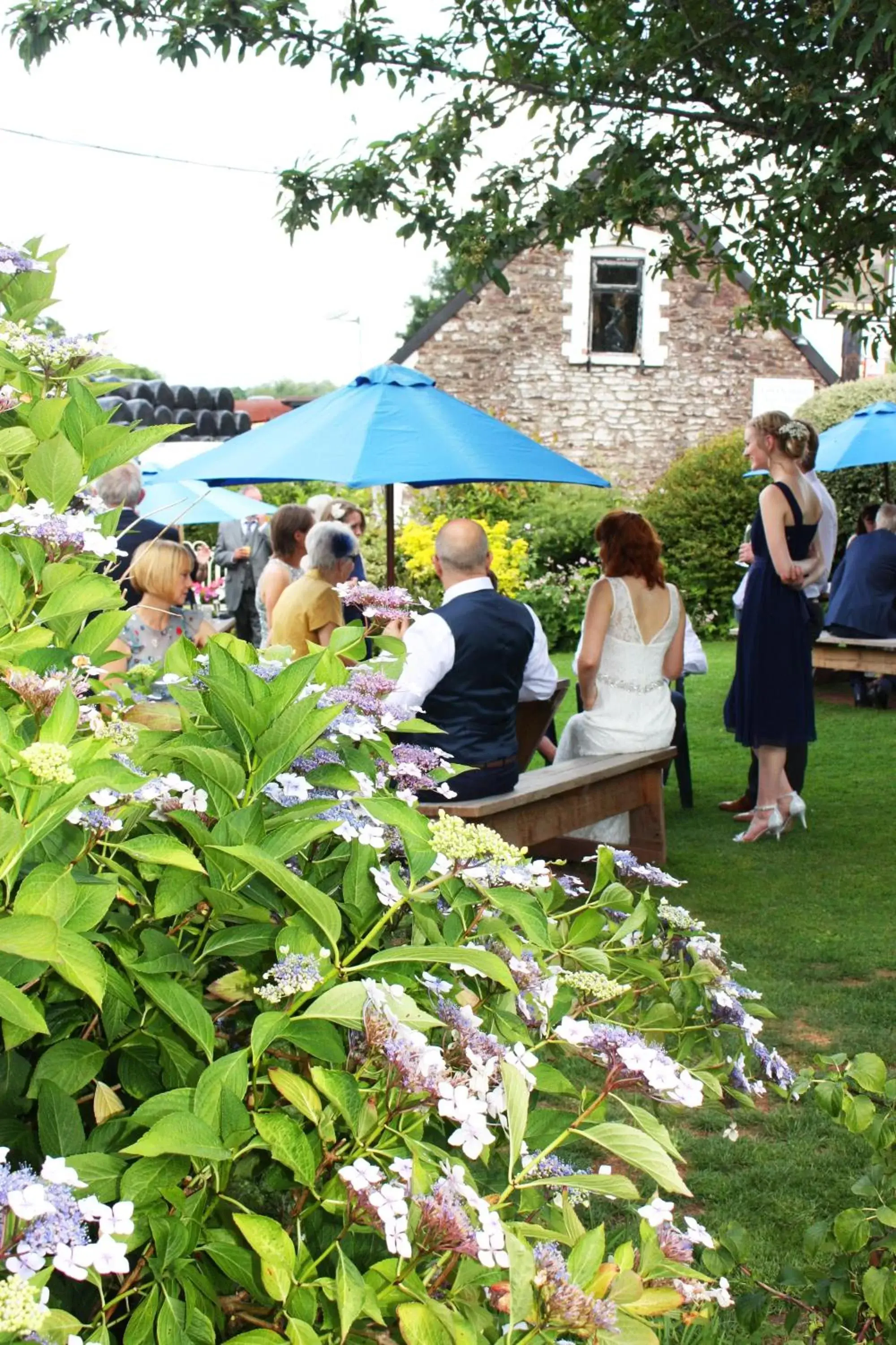 Patio in The Greyhound Inn and Hotel