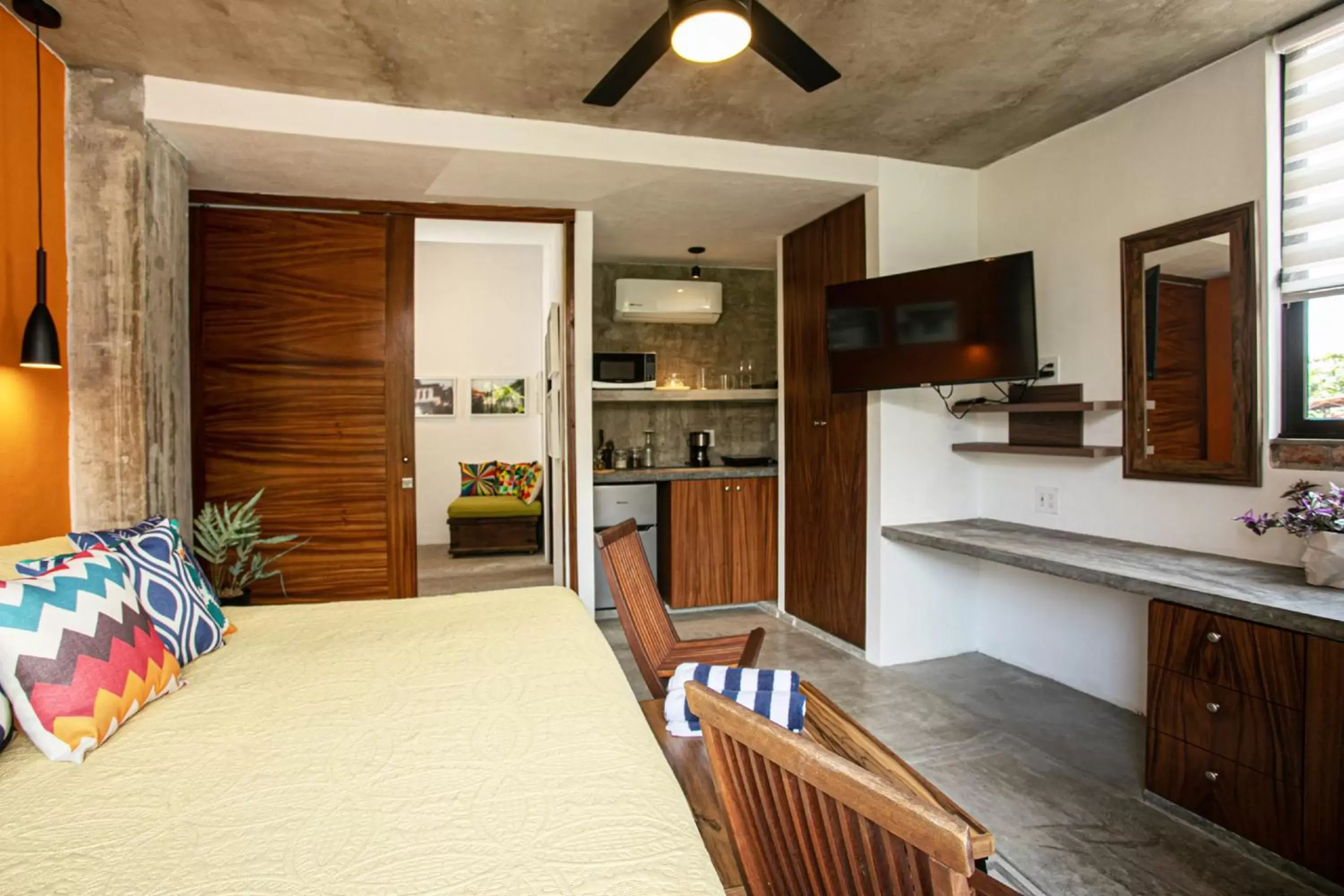 Bedroom, Kitchen/Kitchenette in Casa Pancha Puerto Vallarta Centro - Adults Only