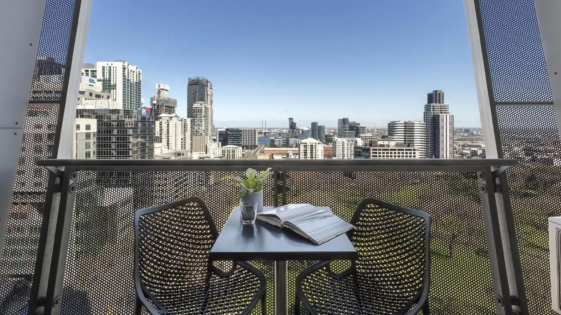 View (from property/room) in Oaks Melbourne on William Suites