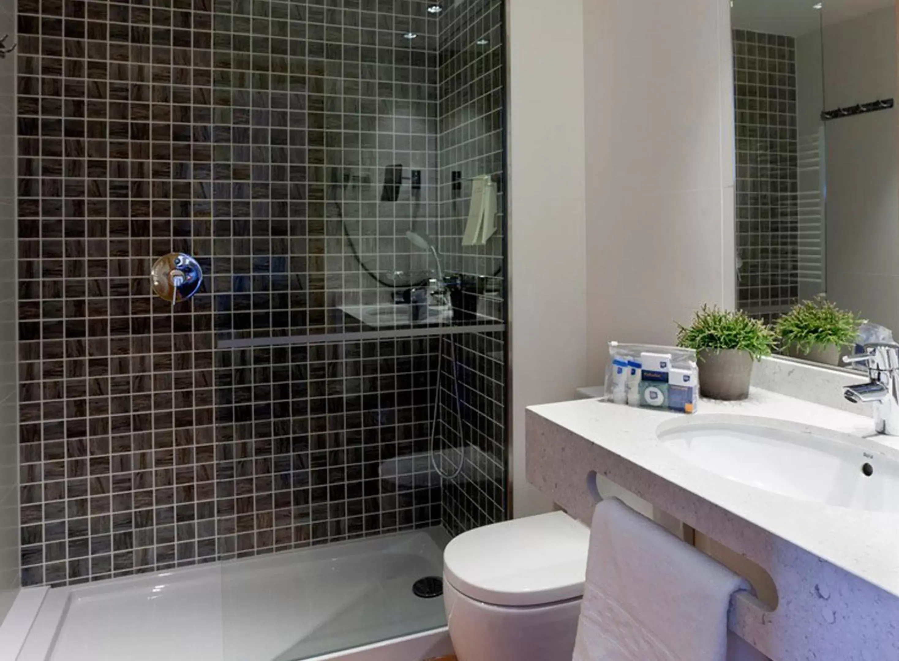 Shower, Bathroom in Blaumar Hotel