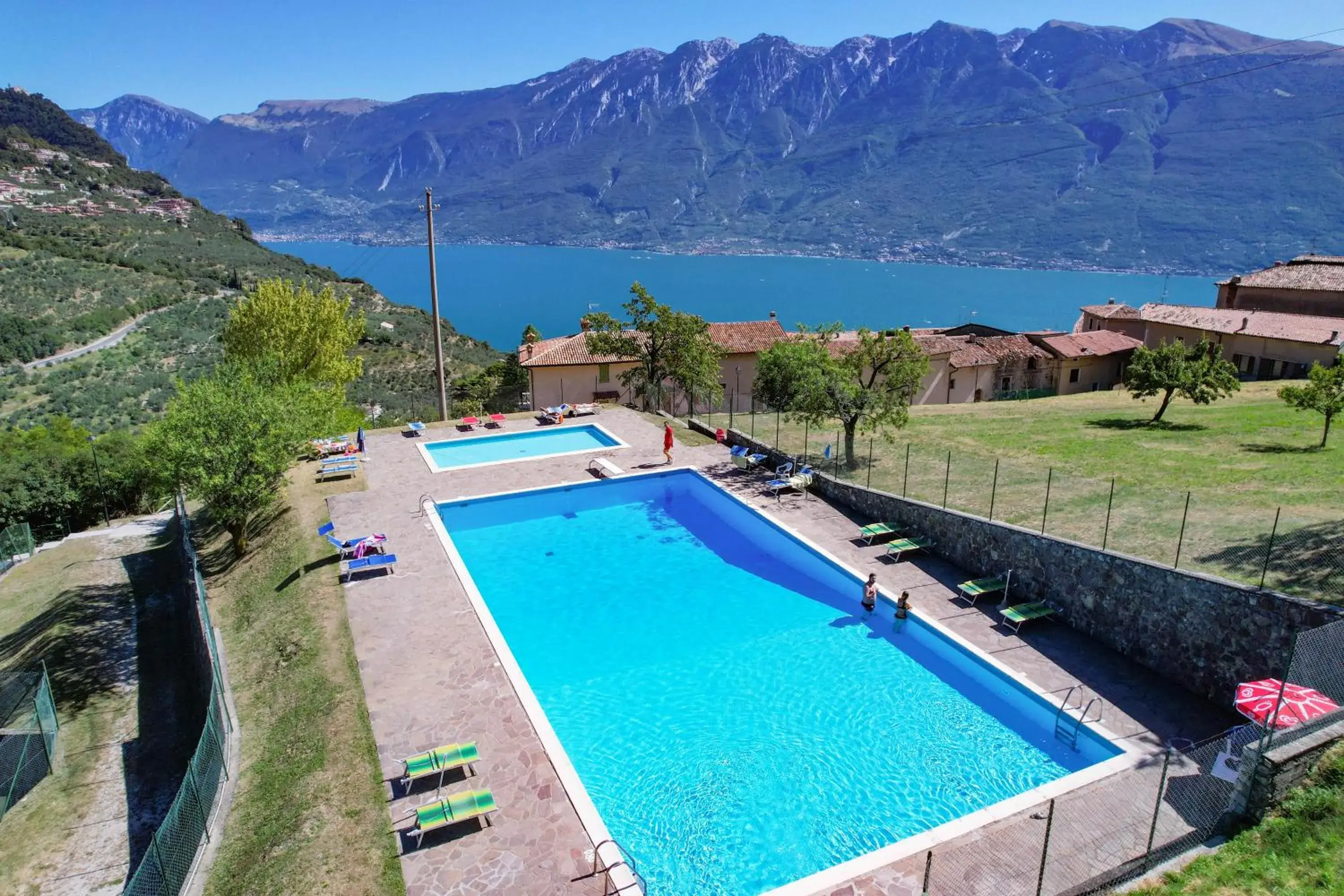 Bird's eye view, Pool View in Hotel Garnì Al Poggio