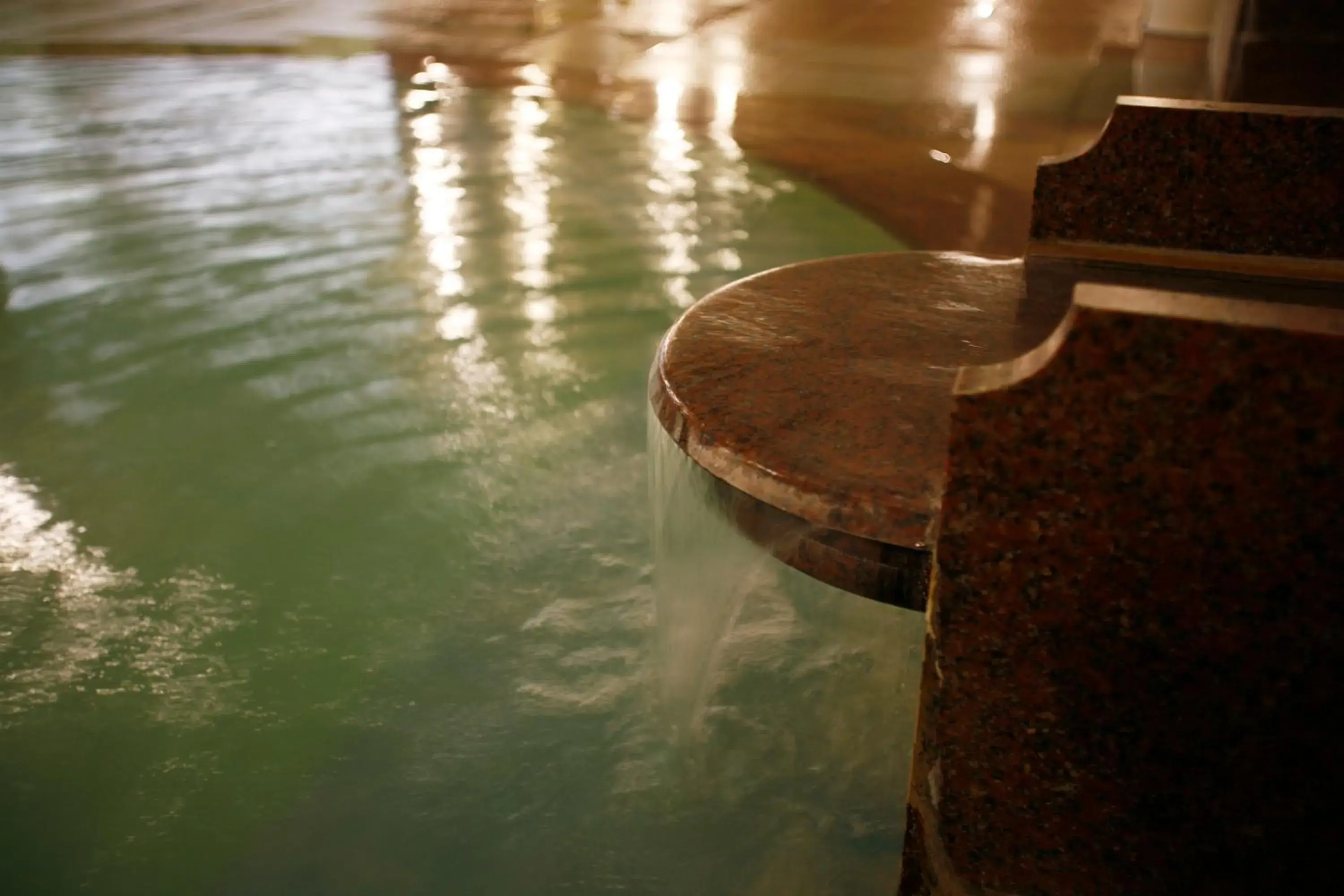 Hot Spring Bath, Swimming Pool in Sounkyo Kanko Hotel