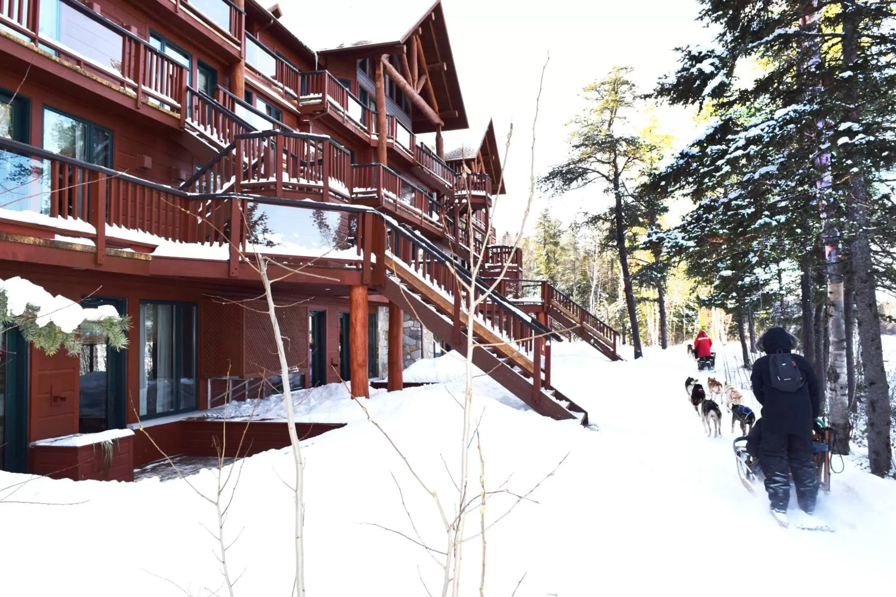 Winter in Les Condos Du Lac Taureau- Rooms & Condos