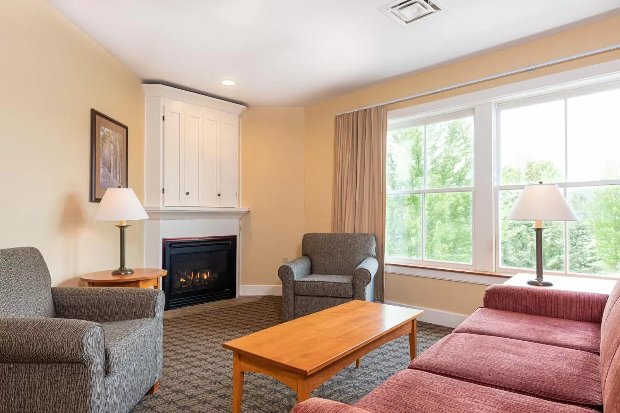 Living room, Seating Area in Jackson Gore Village on Okemo Mountain