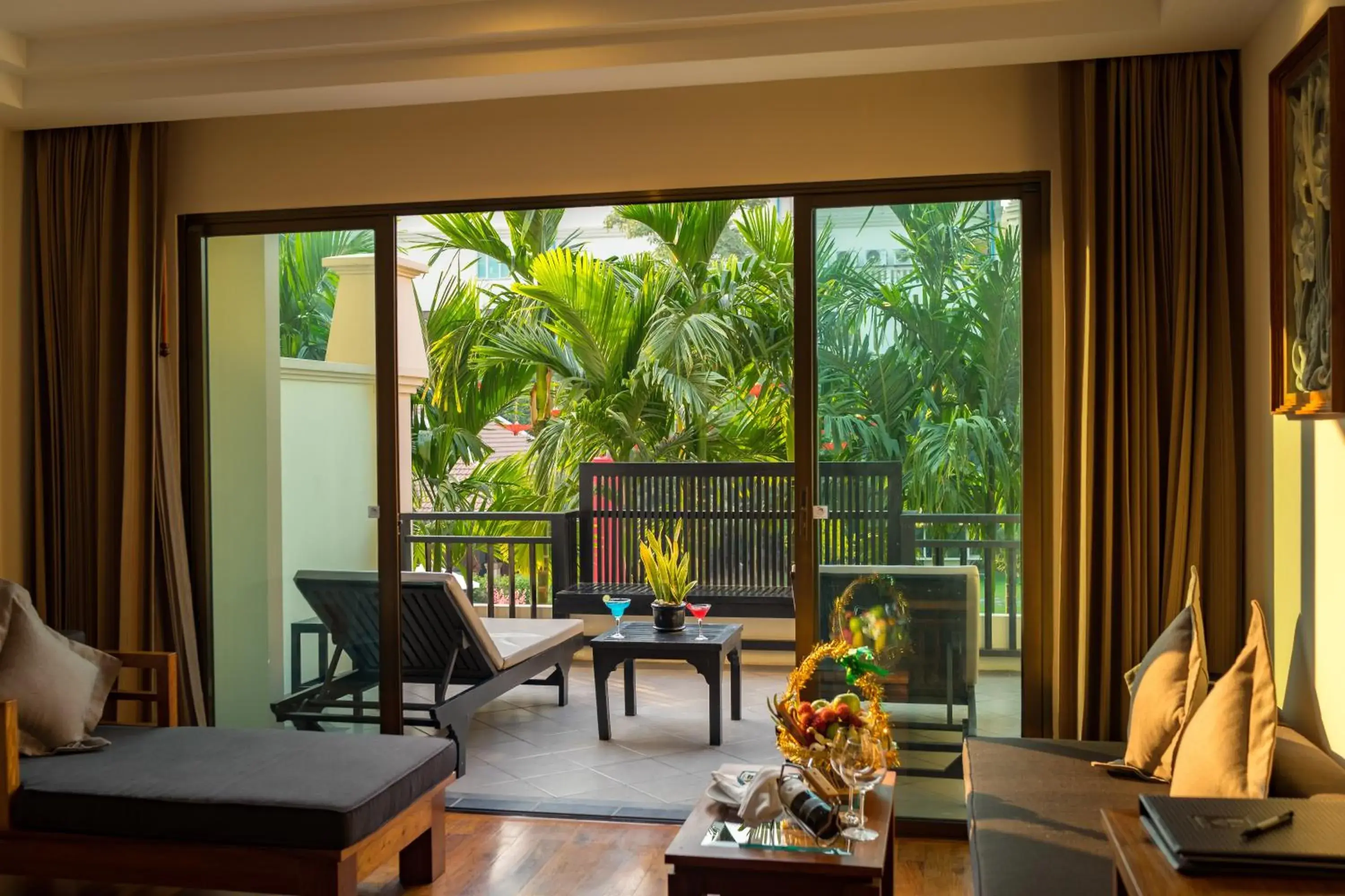 Balcony/Terrace, Seating Area in Angkor Miracle Resort & Spa