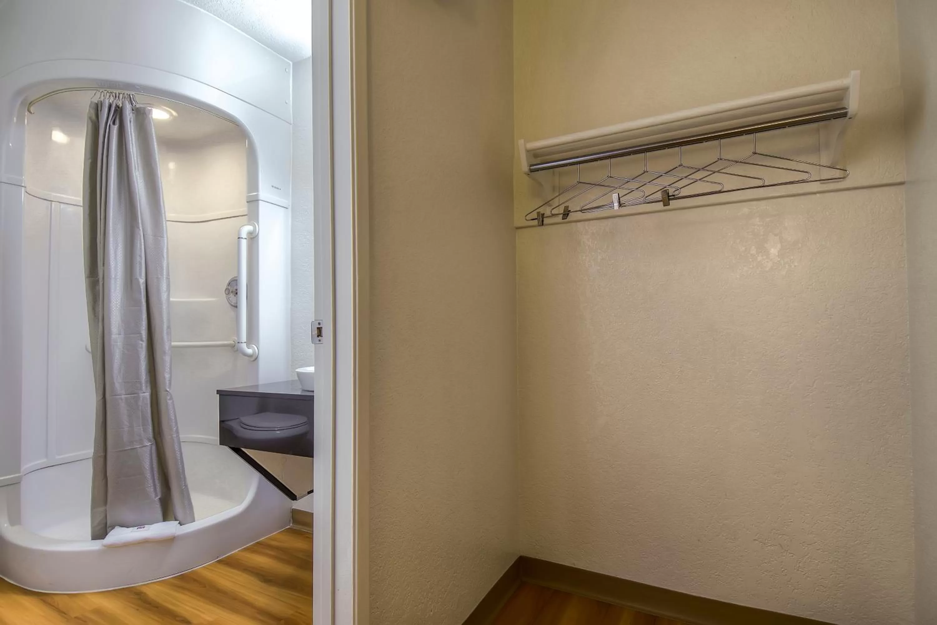 Shower in Motel 6-Stanton, CA- Anaheim West