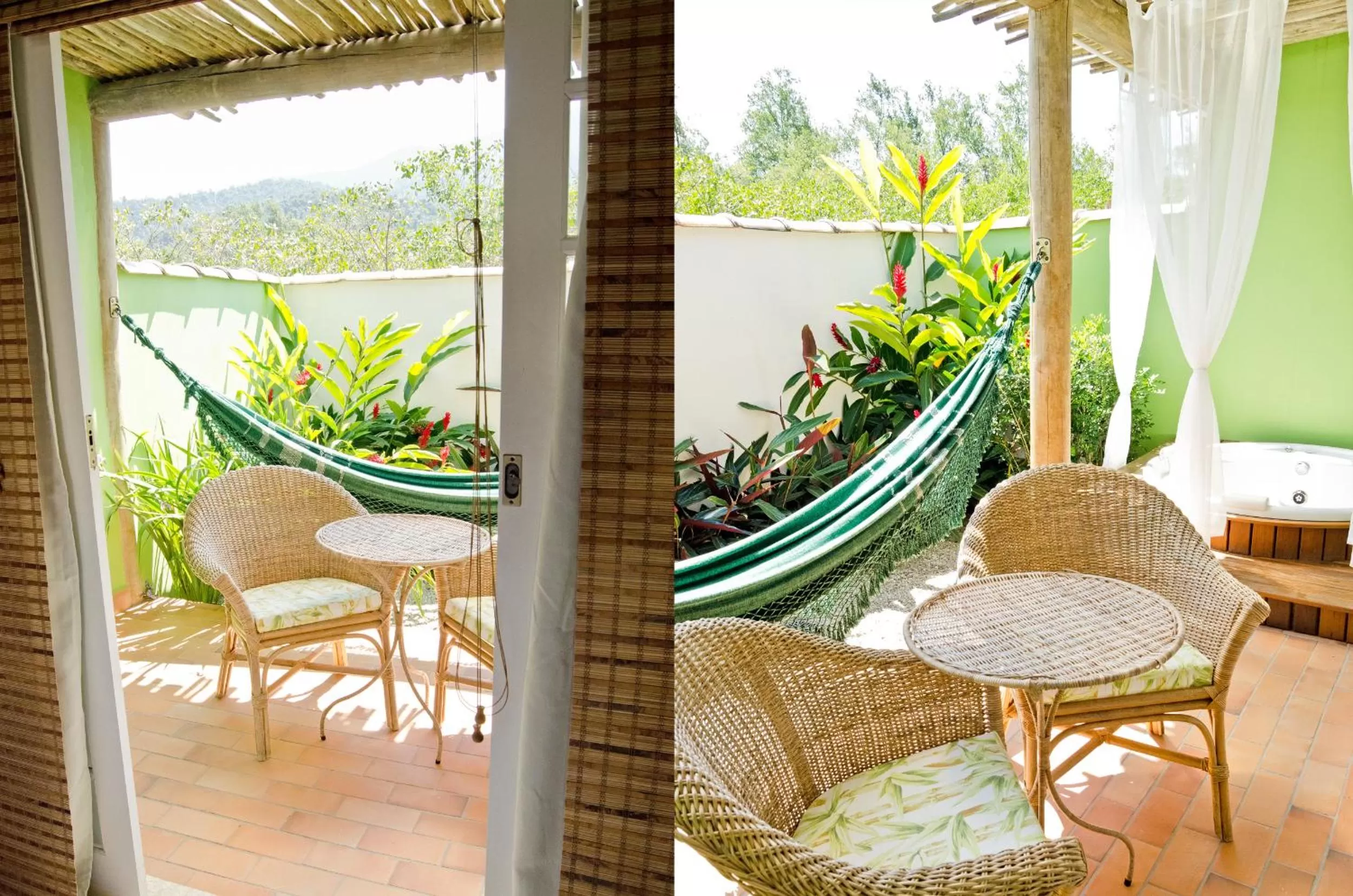 Patio, Balcony/Terrace in Pousada Pomar Paraty
