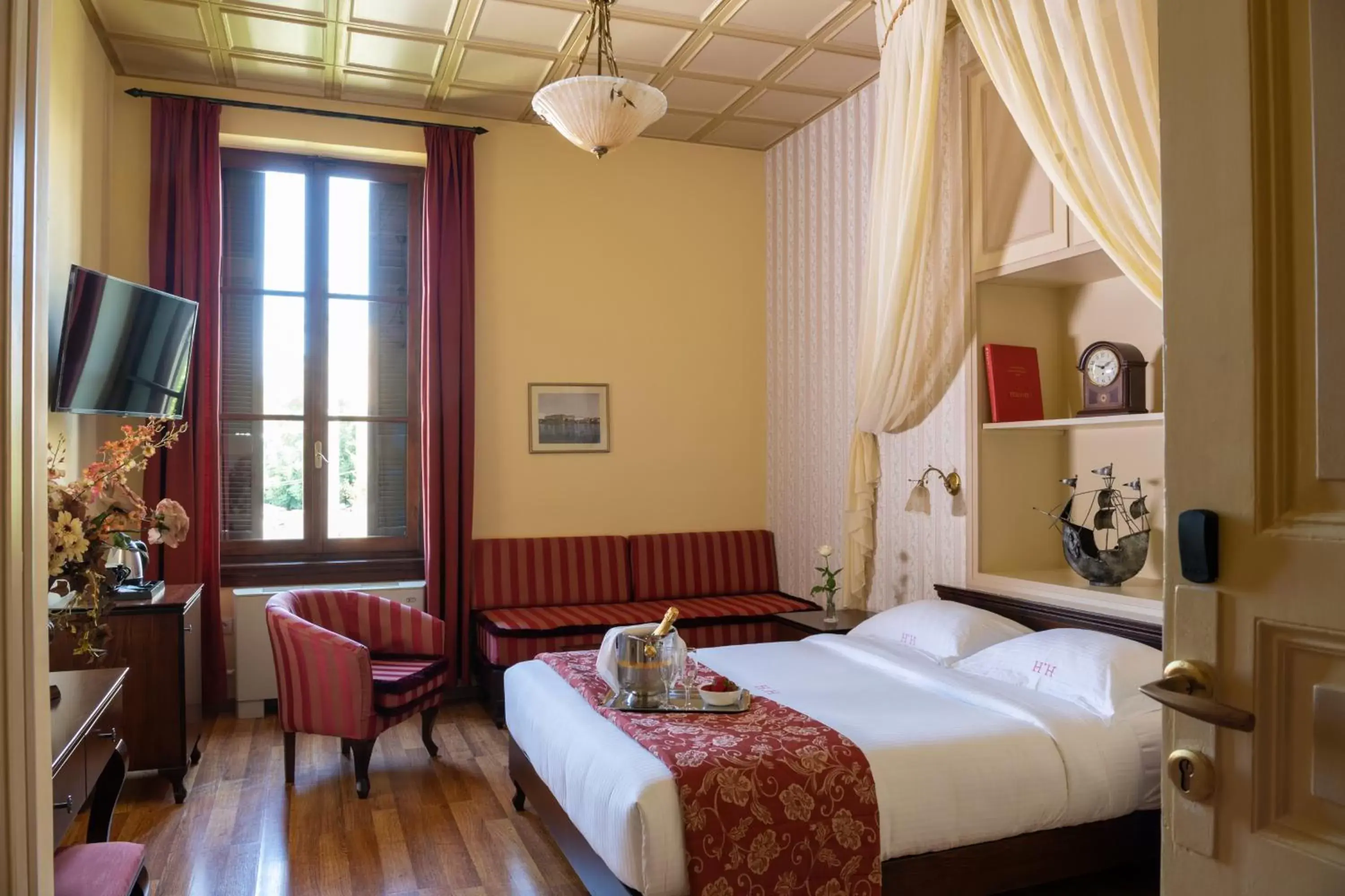 Bed in Halepa Hotel