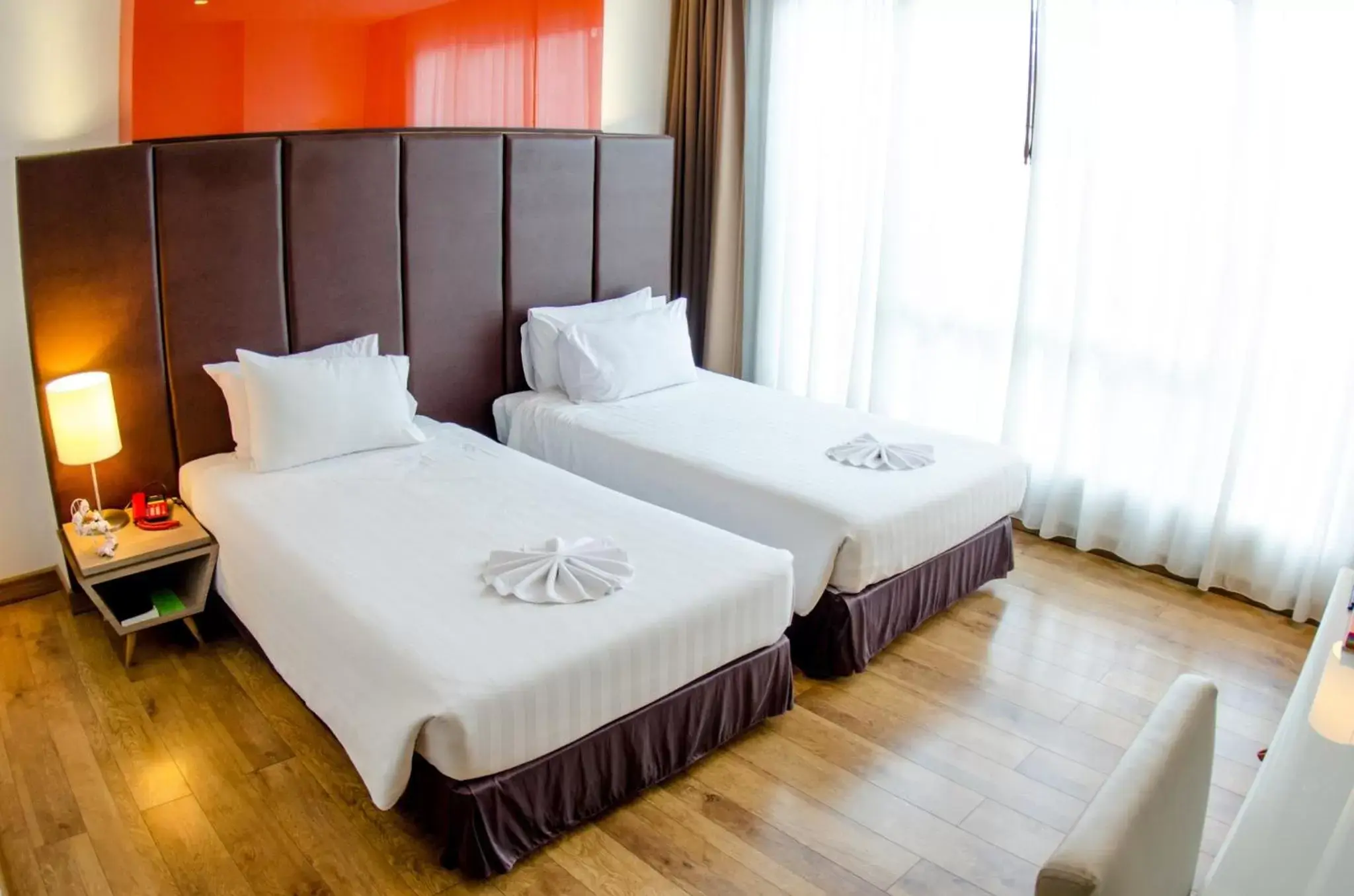 Bed in Prajaktra Design Hotel