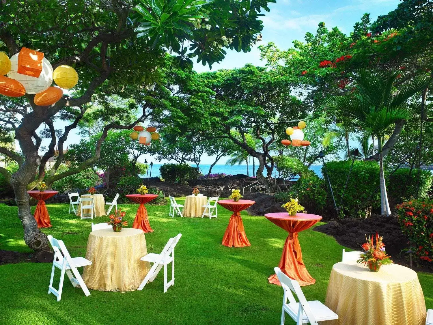 wedding, Garden in Outrigger Kona Resort and Spa