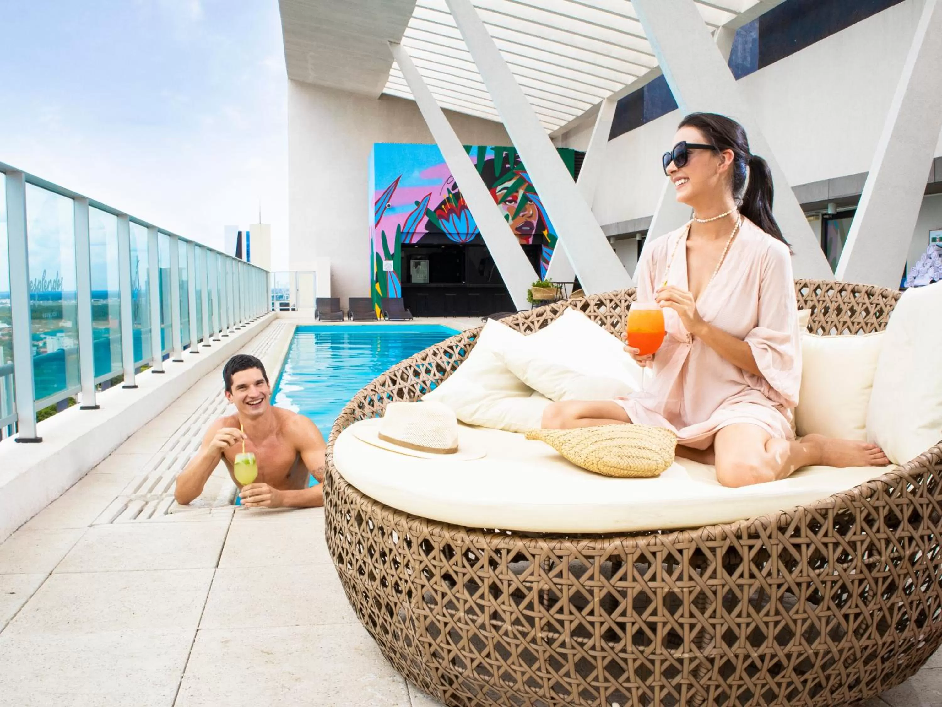 Pool view in Esplendor by Wyndham Asuncion