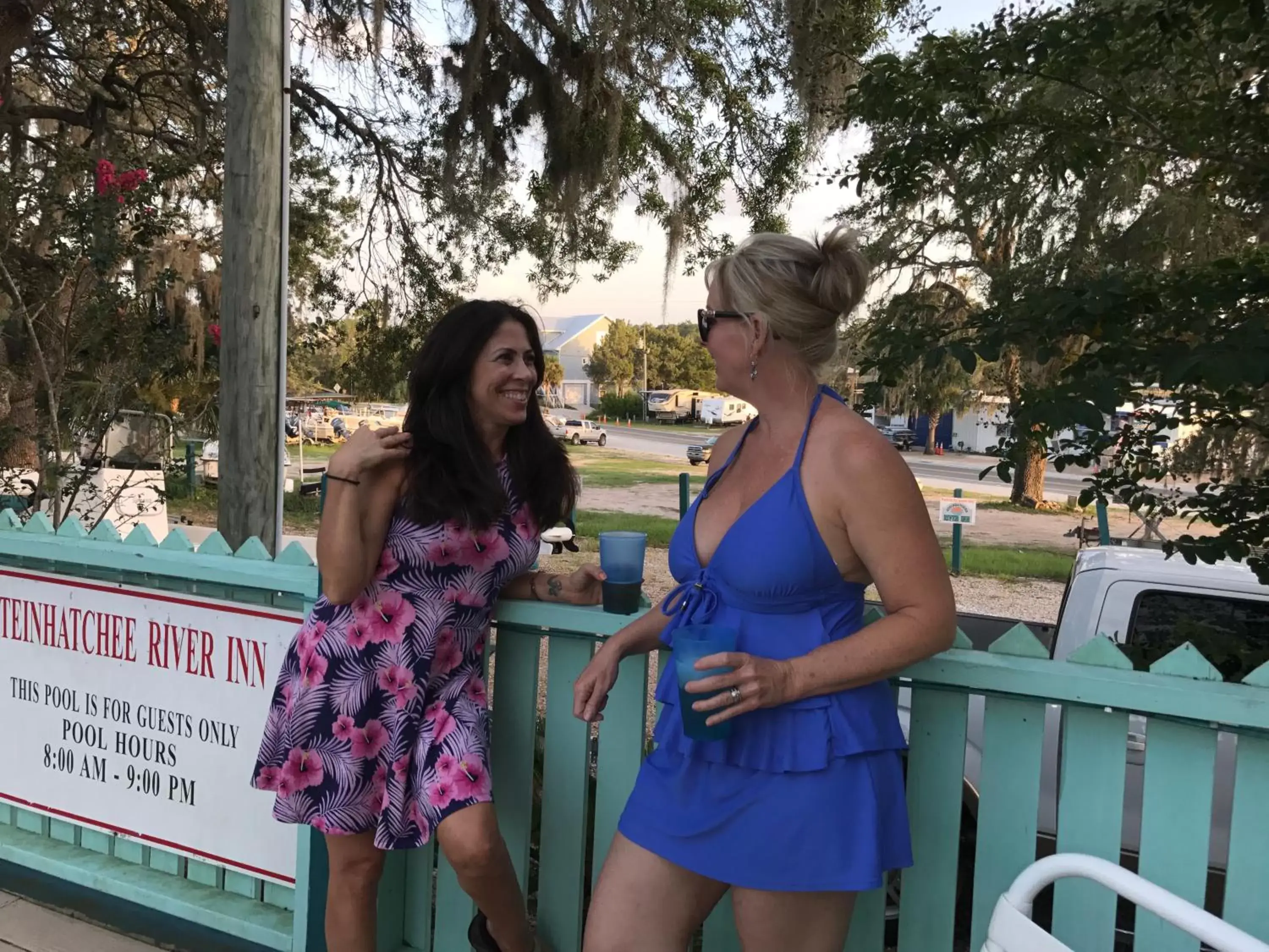 People in Steinhatchee River Inn and Marina