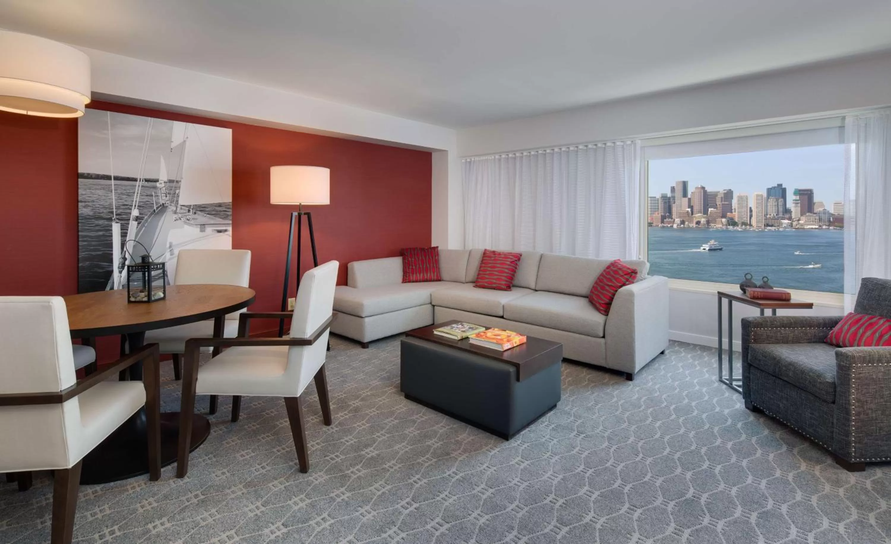 Photo of the whole room in Hyatt Regency Boston Harbor