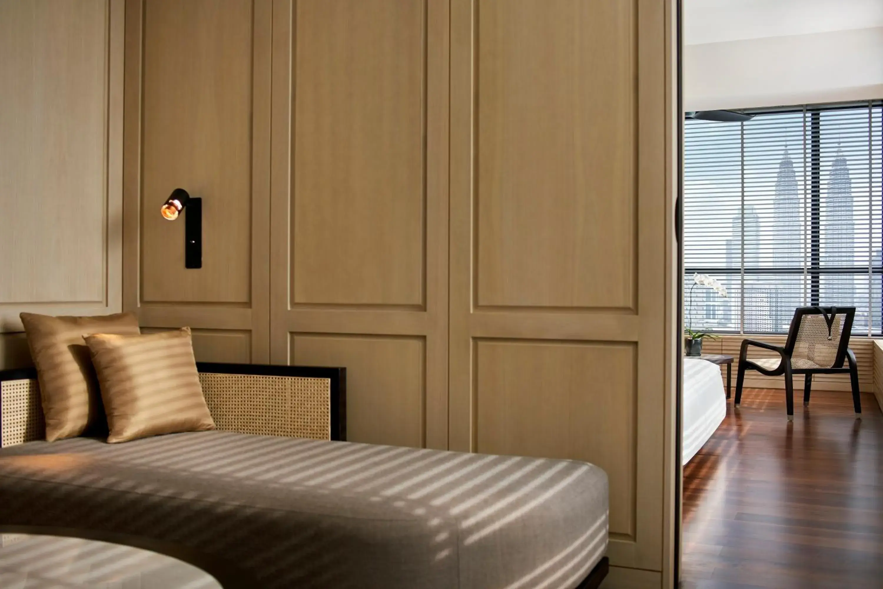 Seating area, Bed in The RuMa Hotel and Residences