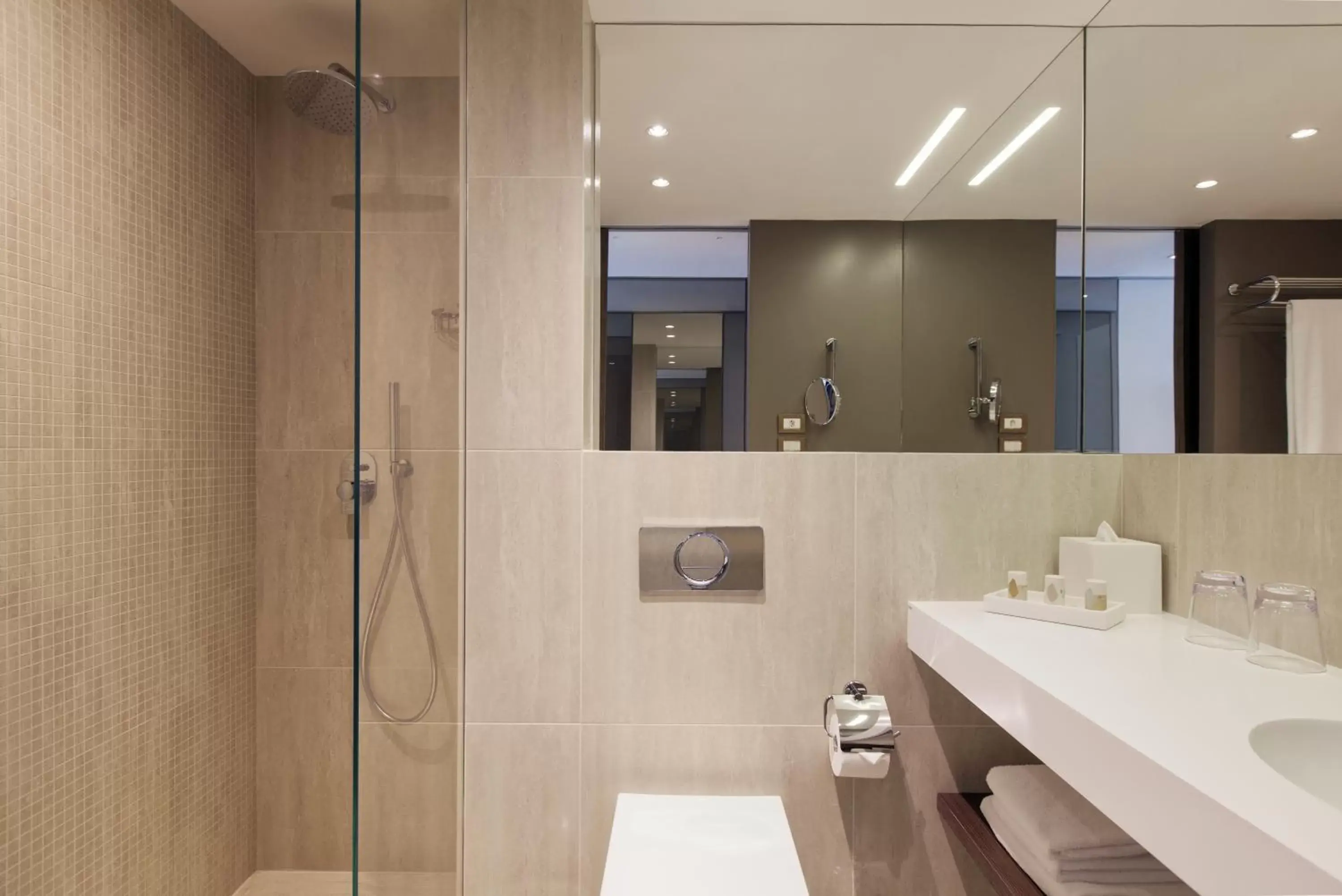 Shower, Bathroom in Crowne Plaza Geneva, an IHG Hotel