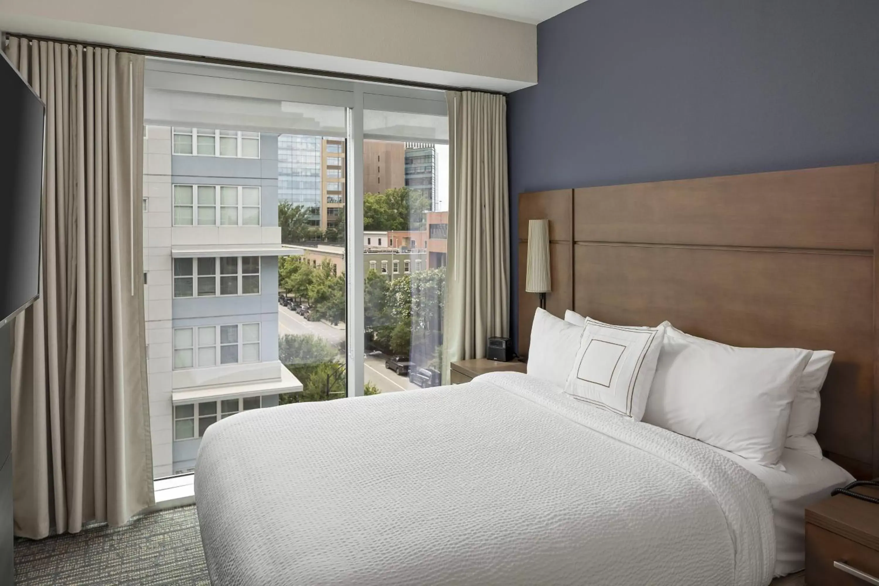 Bedroom, Bed in Residence Inn by Marriott Greenville Downtown