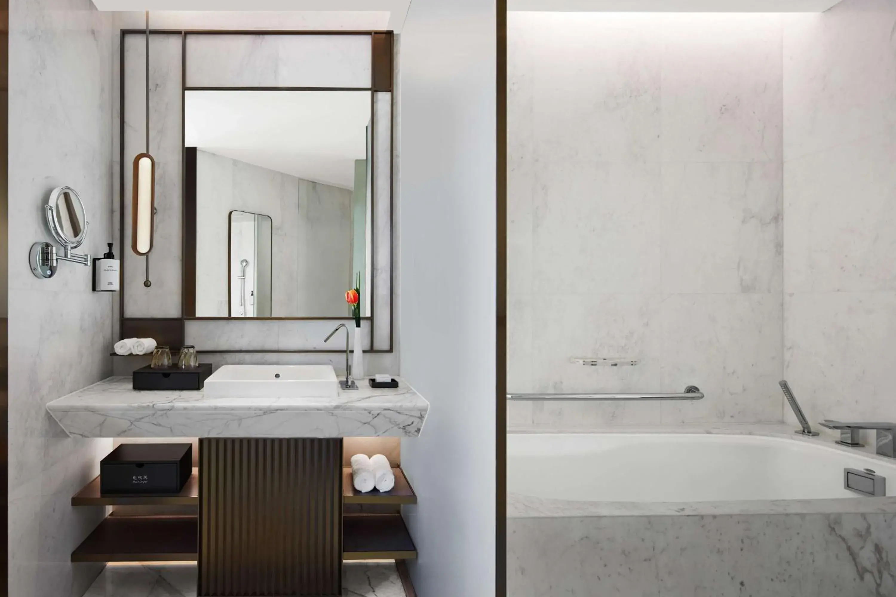 Bathroom in Conrad Shanghai Bathroom in Conrad Shanghai