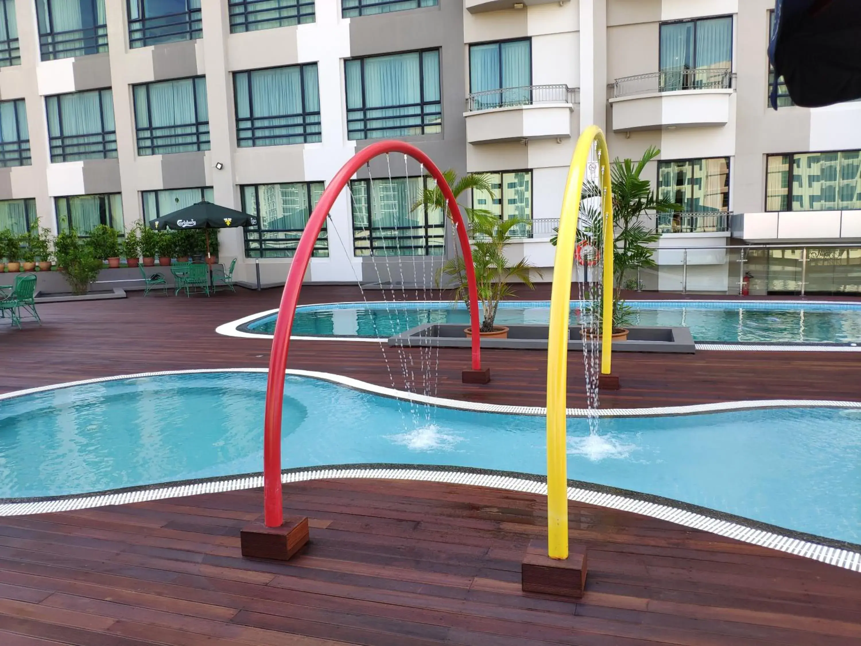 Swimming pool in Sabah Oriental Hotel Swimming pool in Sabah Oriental Hotel