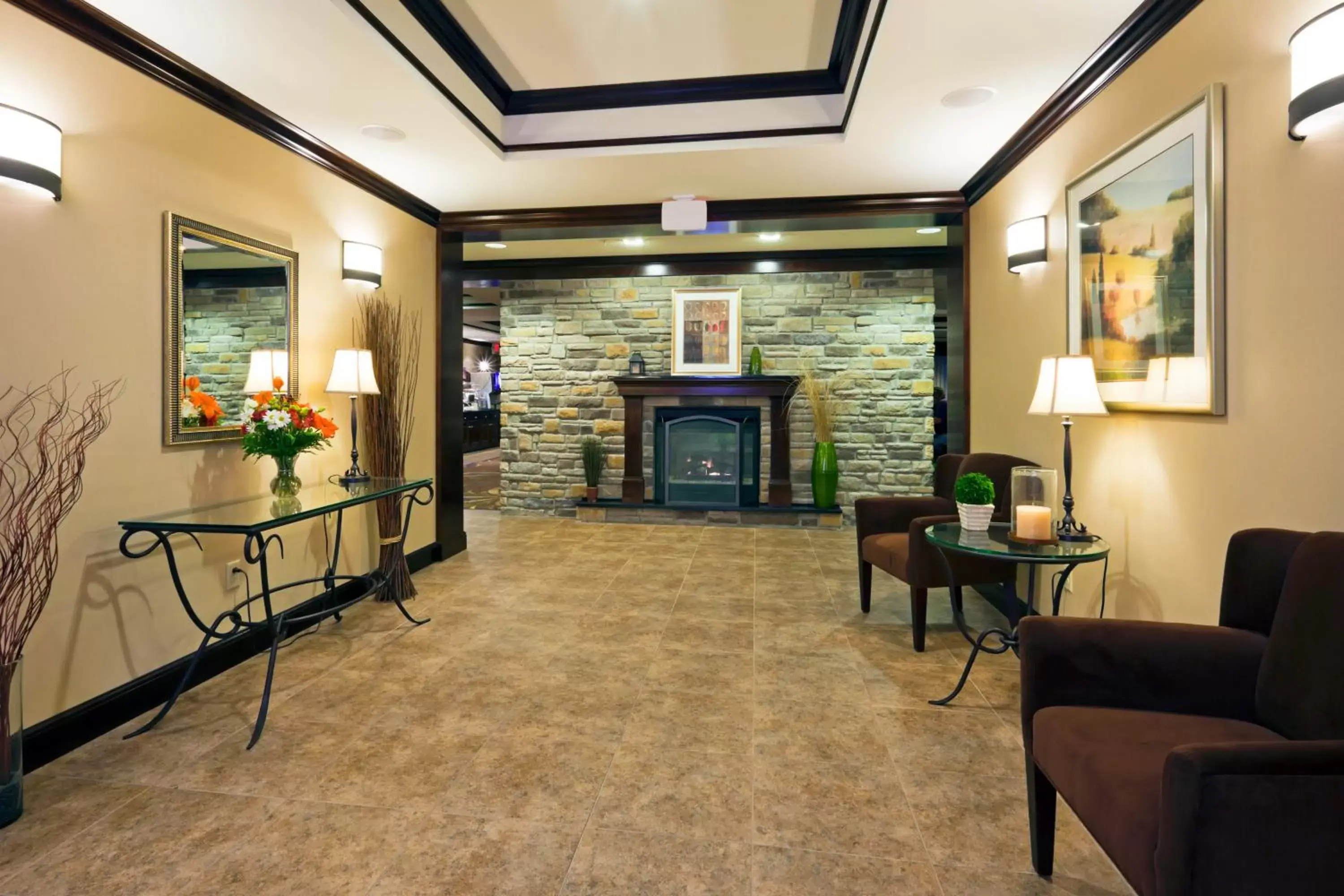 Property building, Seating Area in Holiday Inn Express Washington Court House, an IHG Hotel