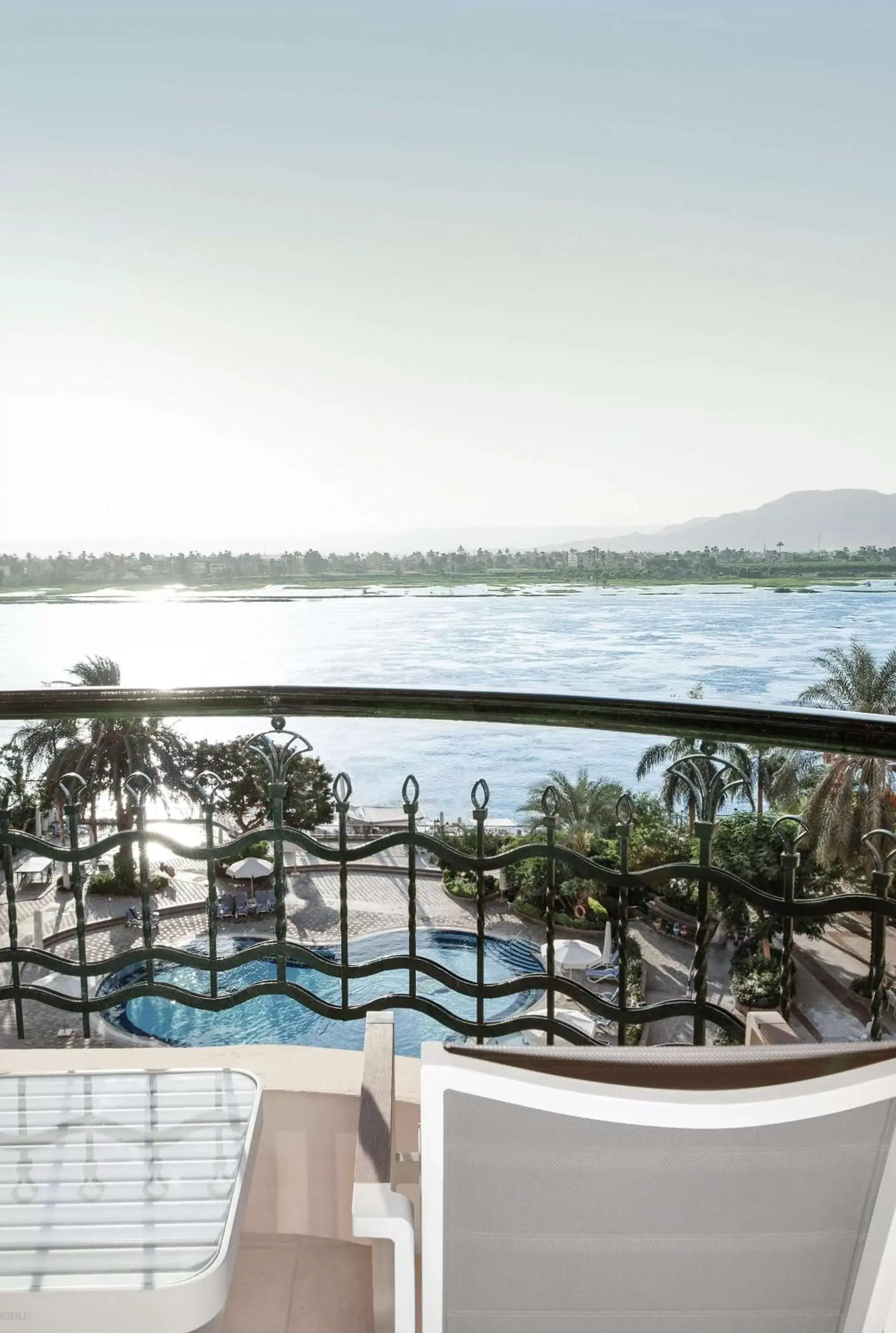 Balcony/Terrace in Steigenberger Nile Palace Luxor - Convention Center