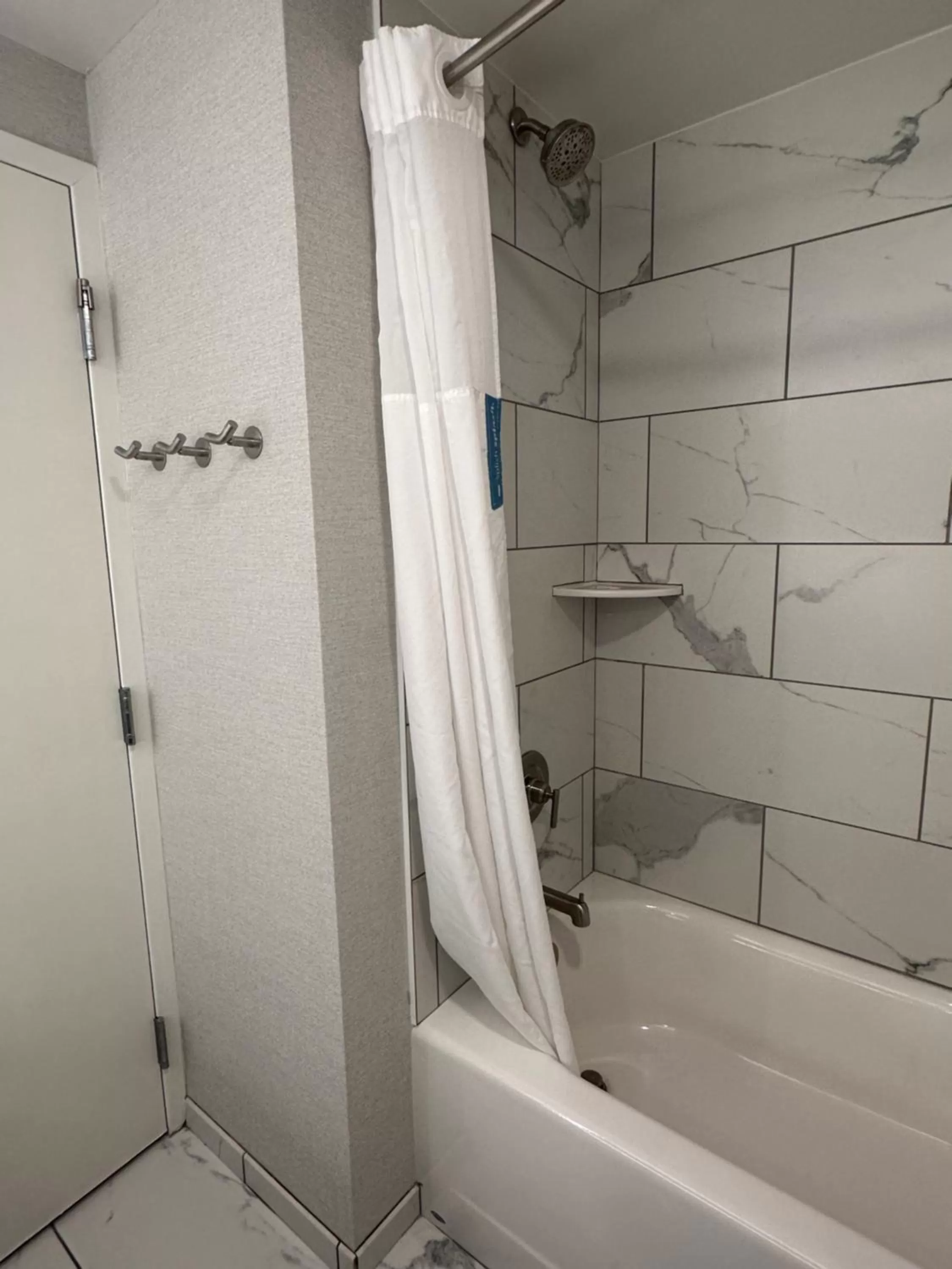 Shower in Hampton Inn Virginia Beach-Oceanfront South