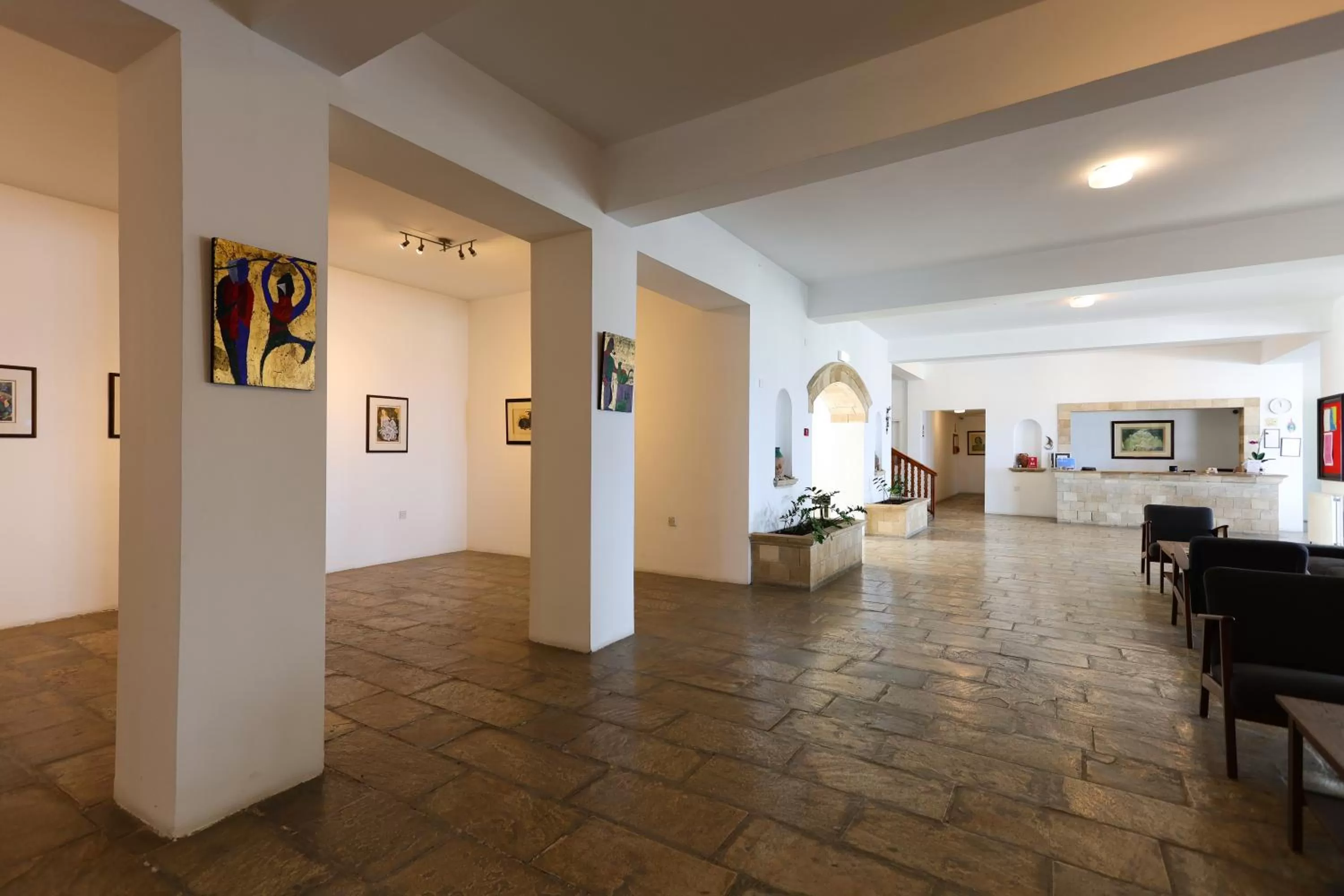 Lobby or reception in Axiothea Hotel