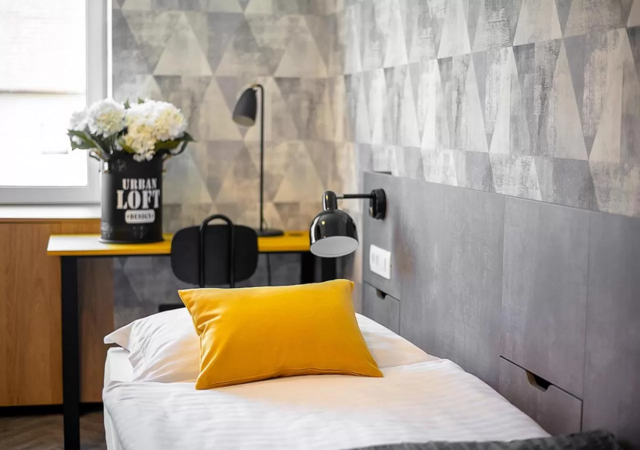 Photo of the whole room, Bed in Urban Ring Hotel