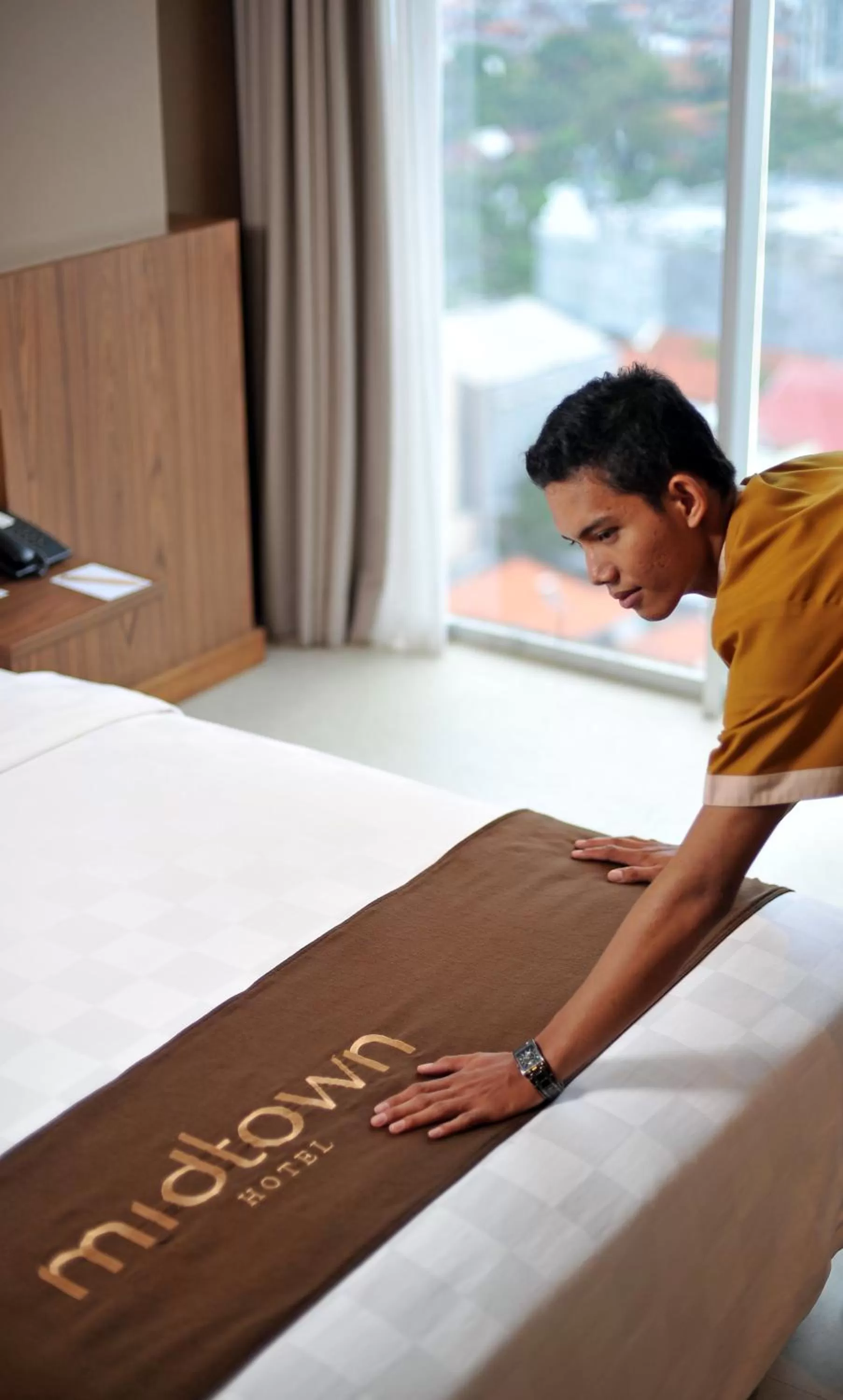 People, Bed in Midtown Hotel Surabaya