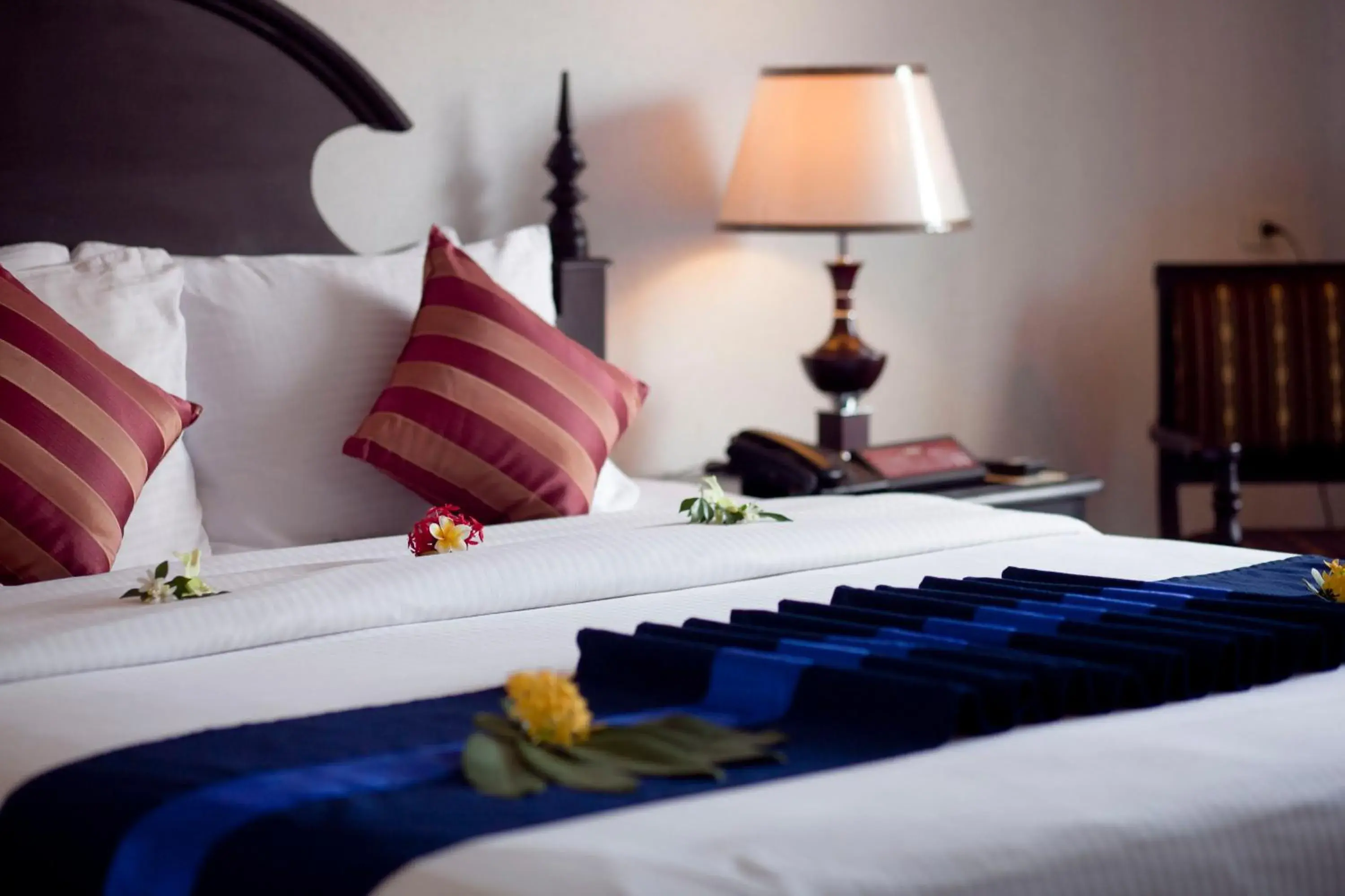 Bed in Lucky Angkor Hotel & Spa