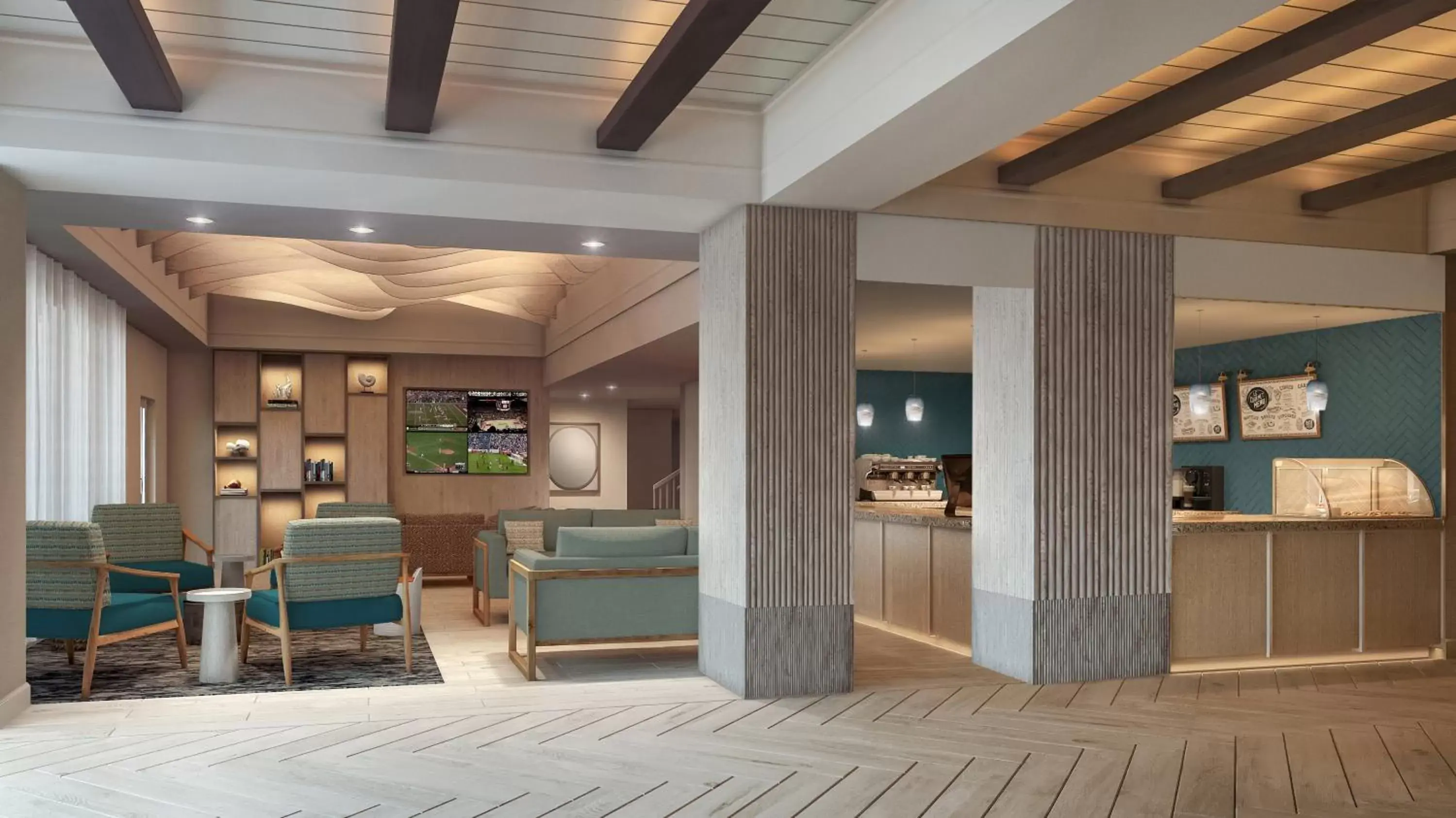 Restaurant/places to eat, Lobby/Reception in Hilton Garden Inn Ocean City Oceanfront