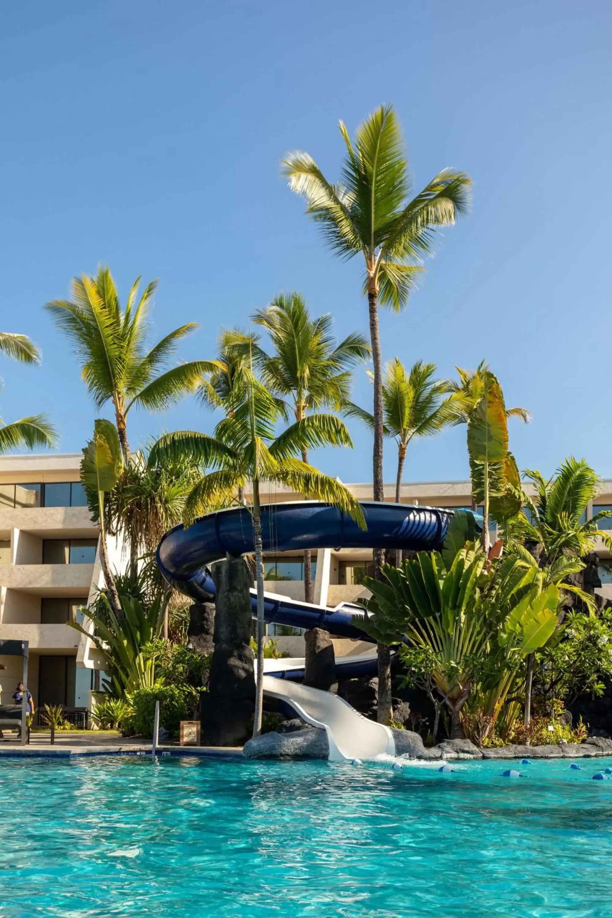 Pool view, Water Park in Outrigger Kona Resort and Spa