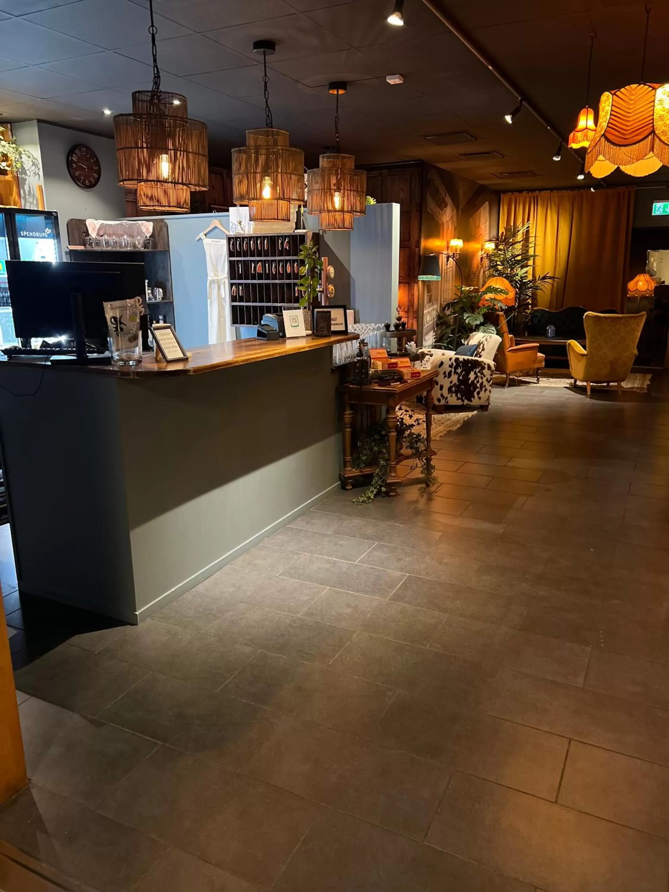 Lobby or reception in Järnvägshotellet Edsbyn