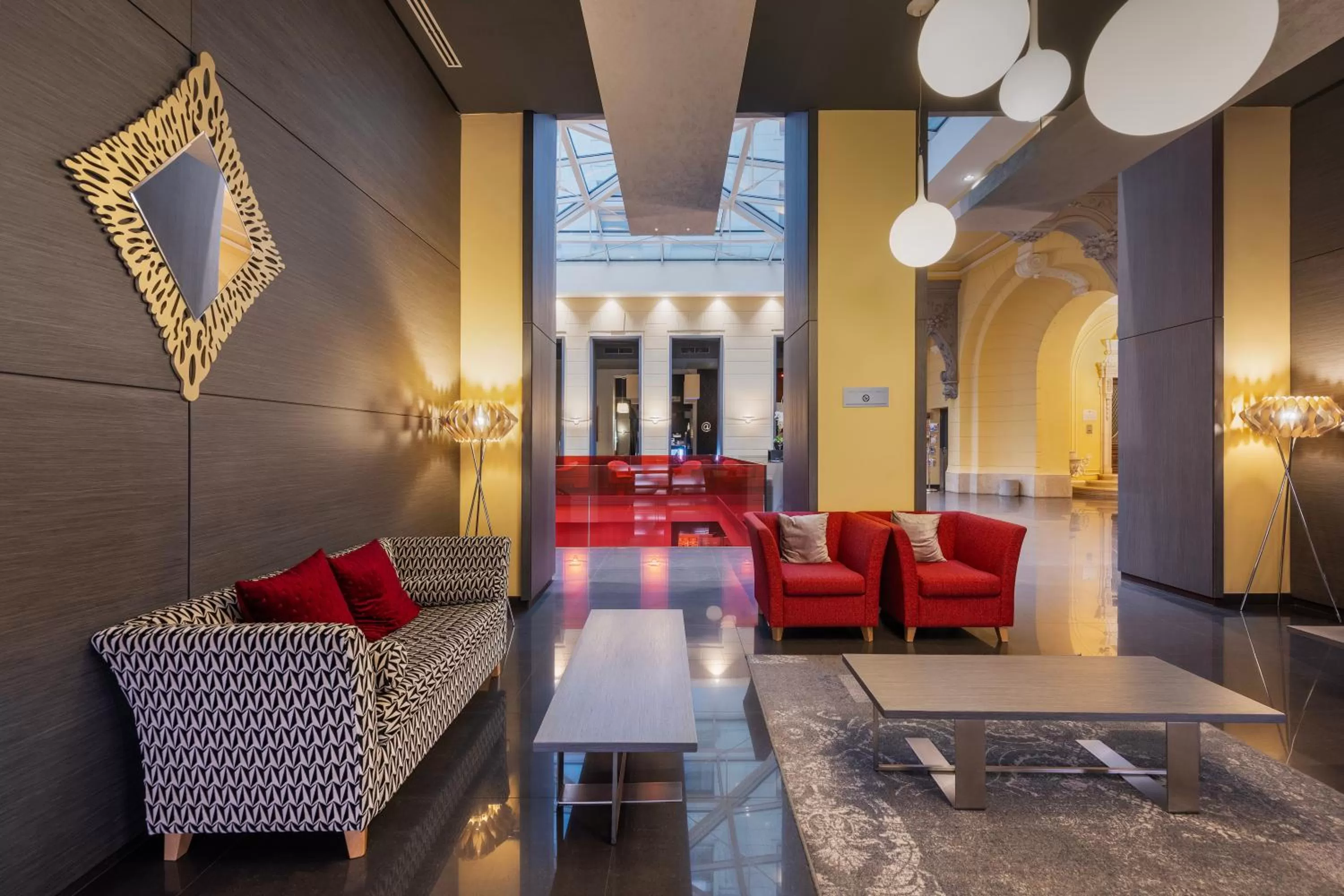 Seating area in Eurostars Palazzo Zichy