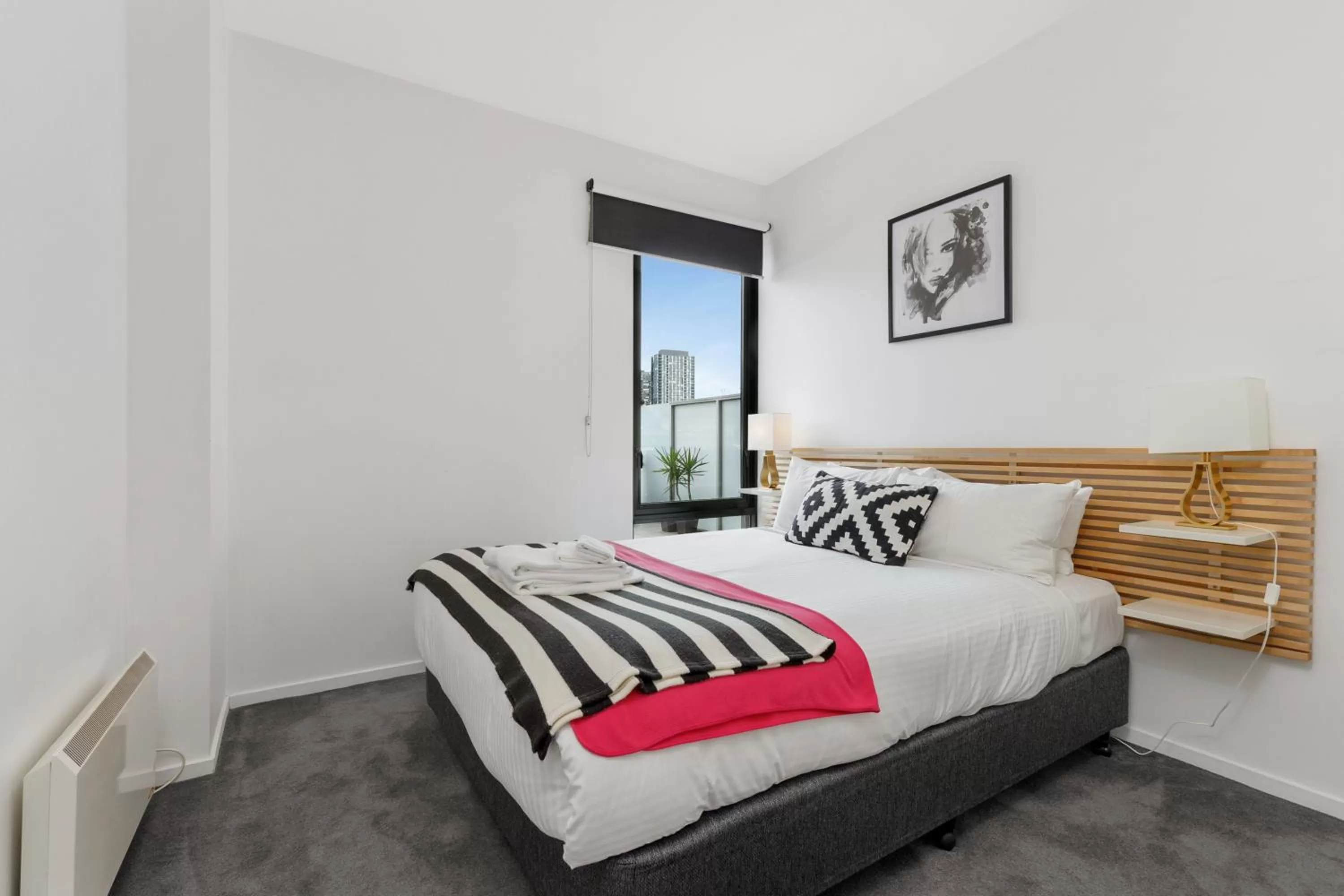 Bedroom, Bed in Docklands Private Collection - NEWQUAY