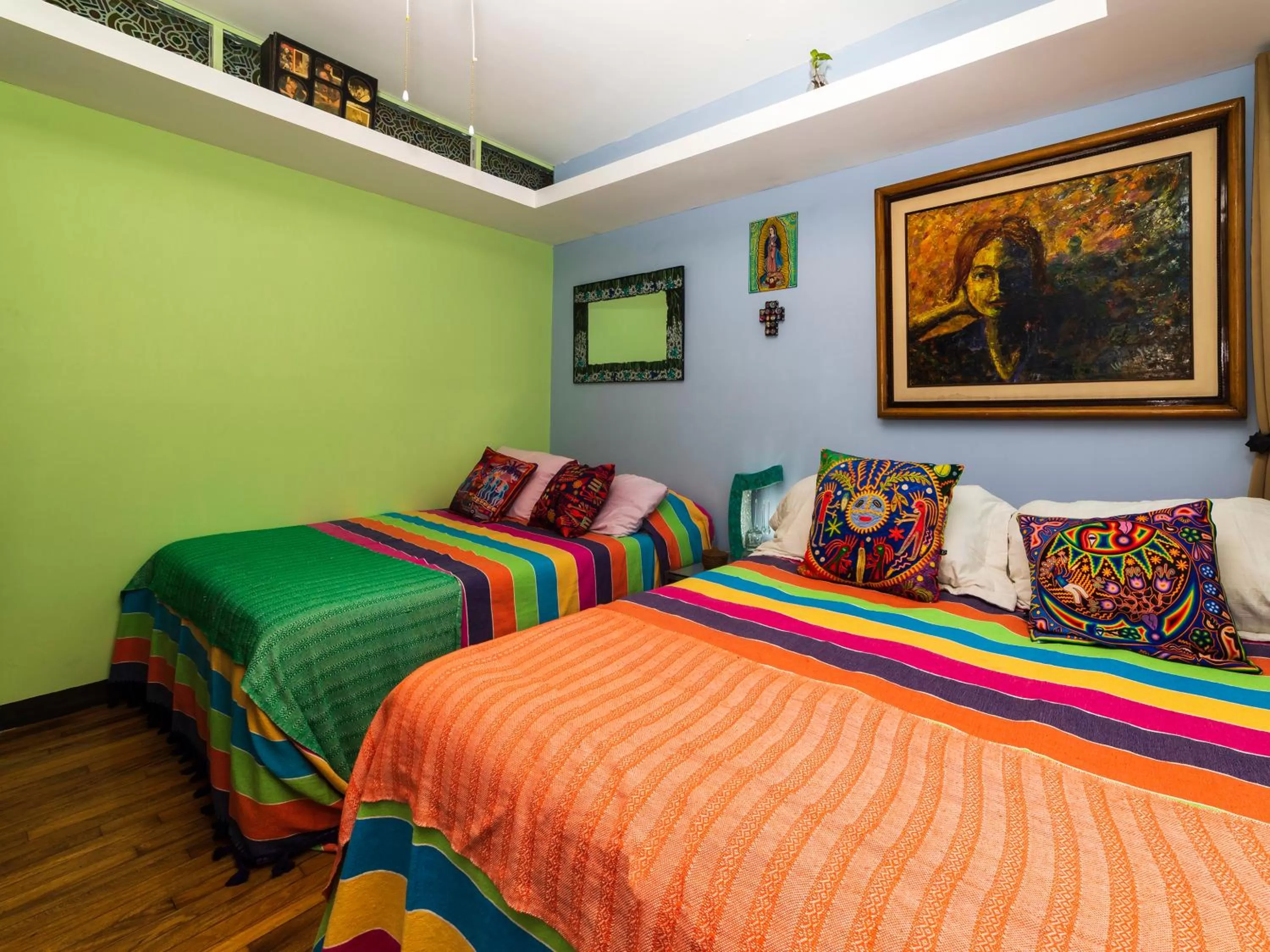 Bed in Casa Itzae B&B Polanquito Dog Friendly